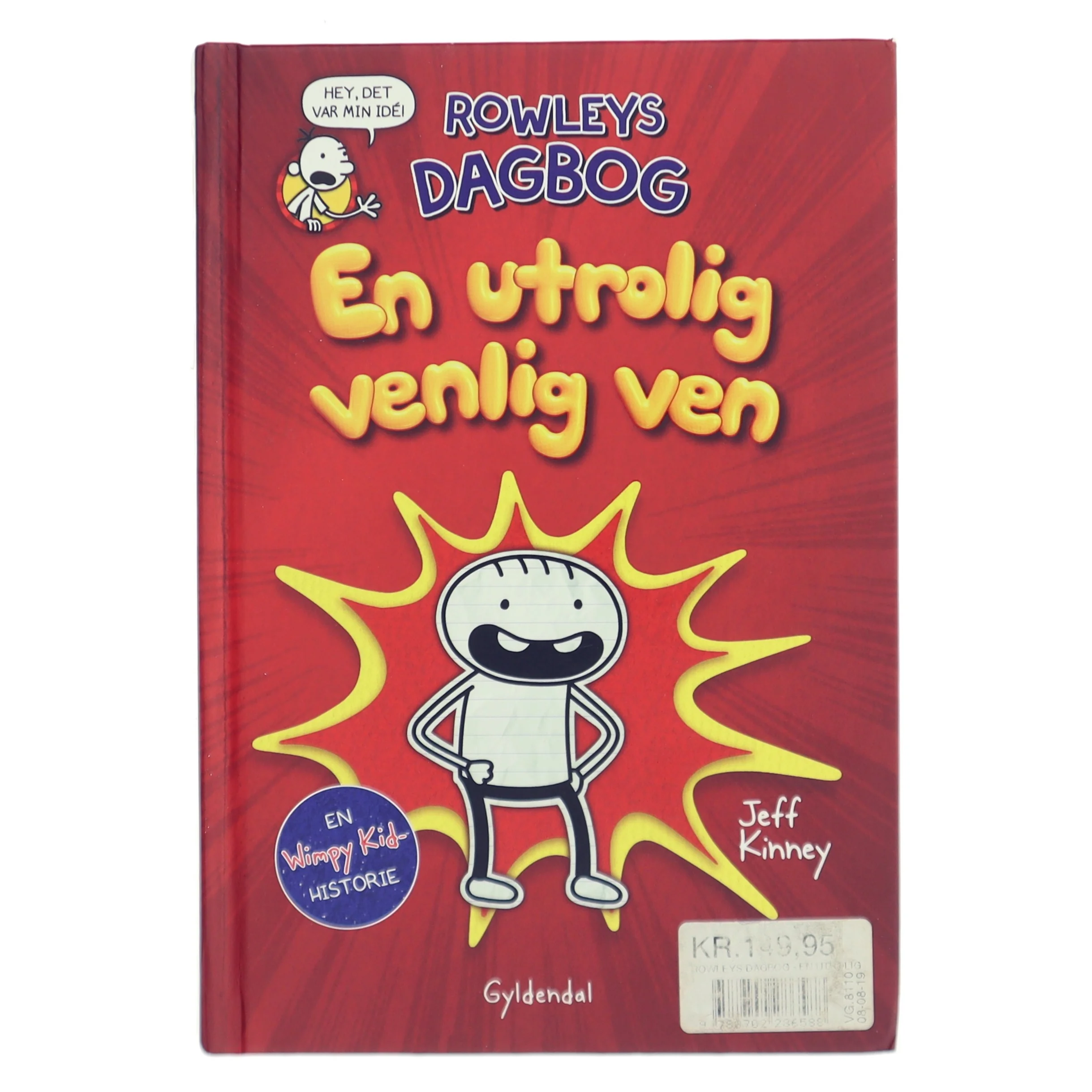 En utrolig venlig ven : Rowleys dagbog af Jeff Kinney (Bog)