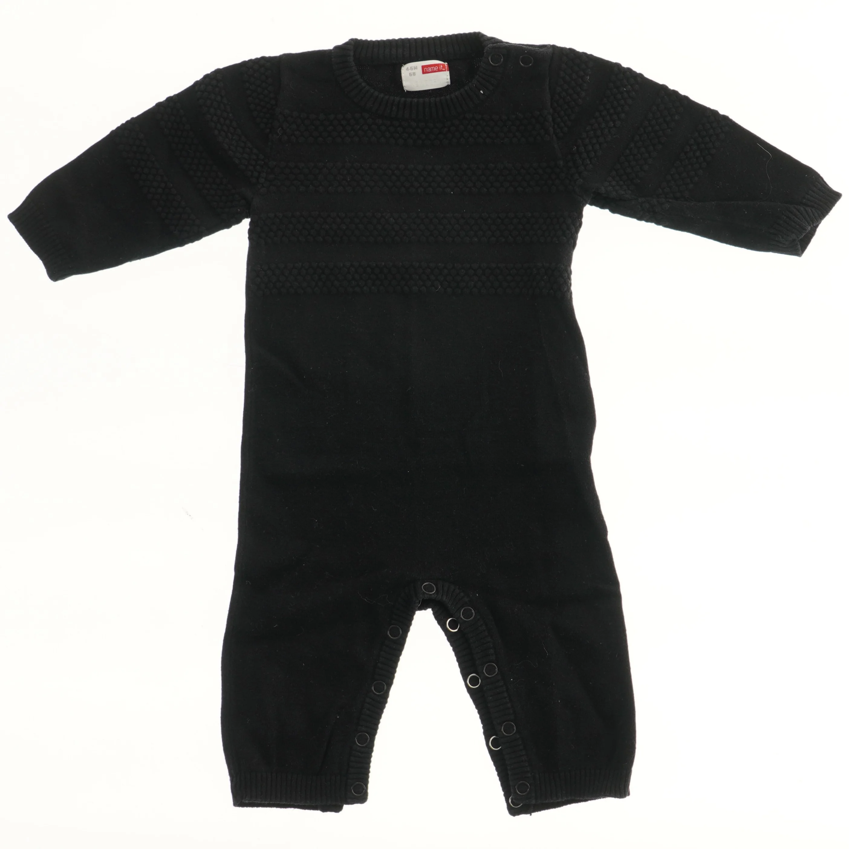 Sort strikket heldragt fra Name It (str. 68)