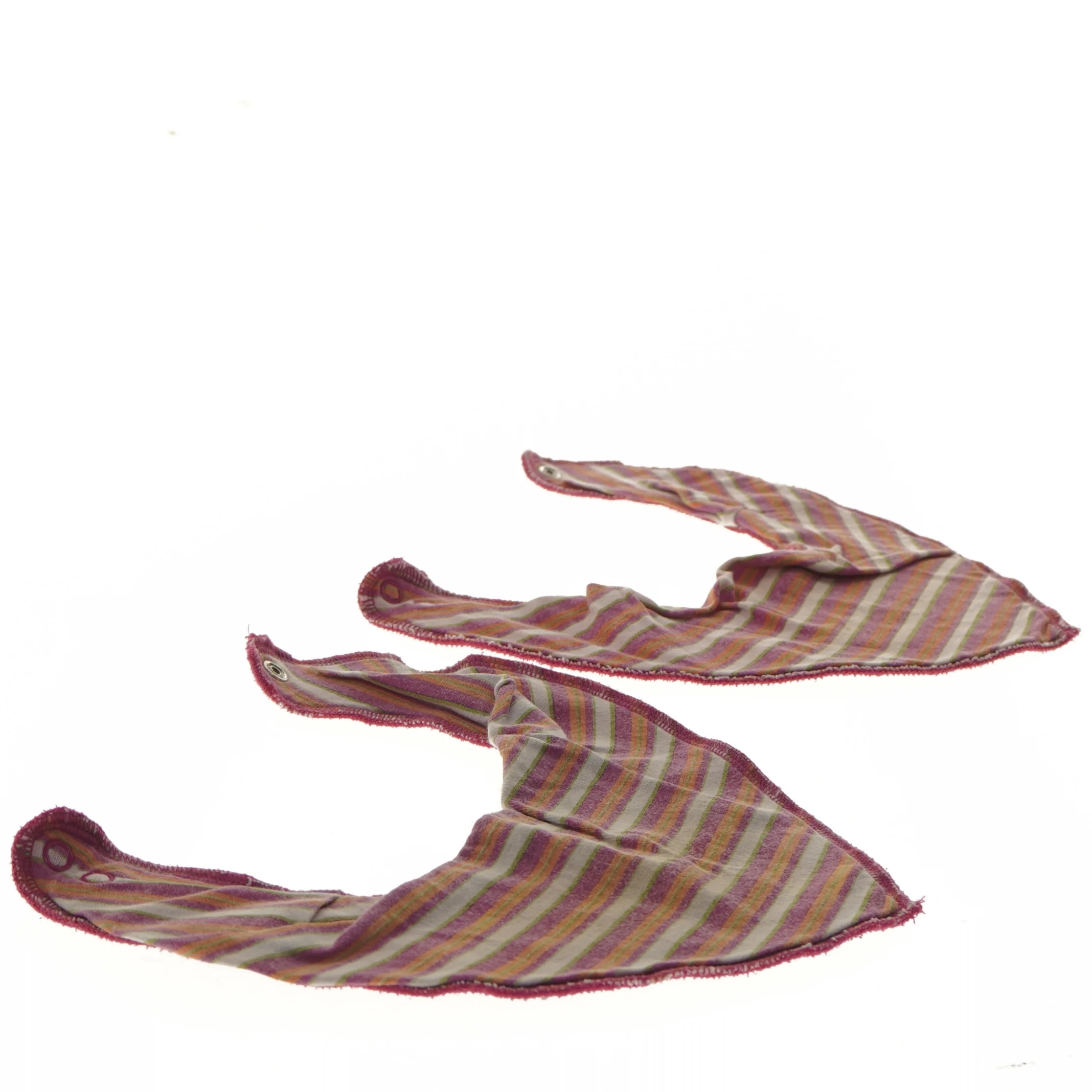 Strikket babytørklæde i striber (str. 2 styk, ø 20 cm)