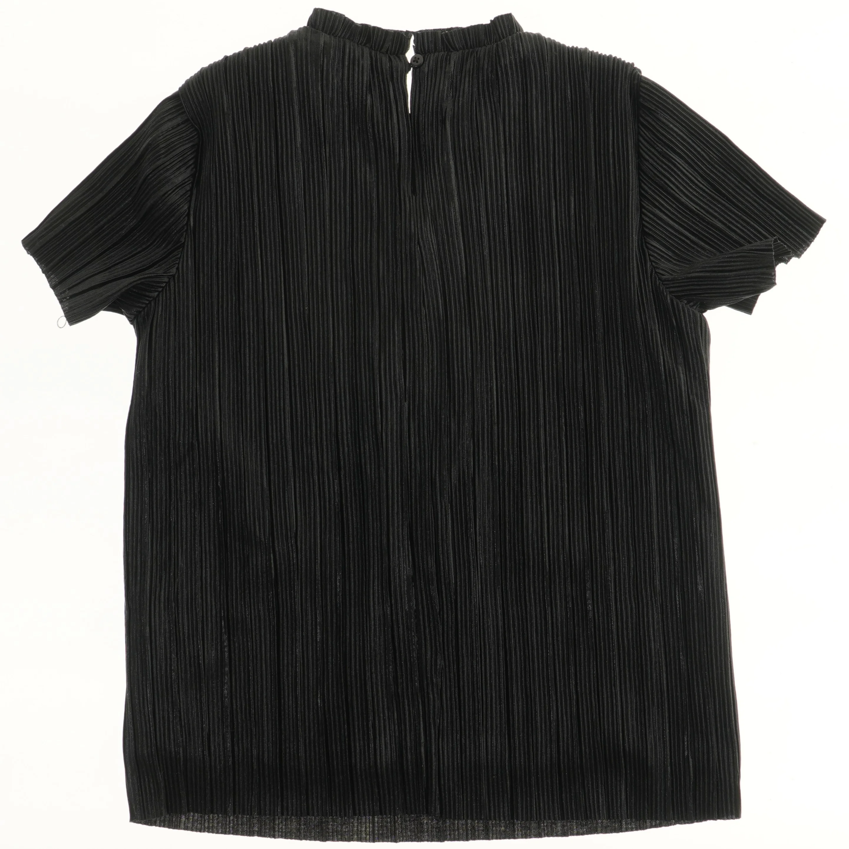 Sort plisseret T-shirt fra Name It (str. 152)