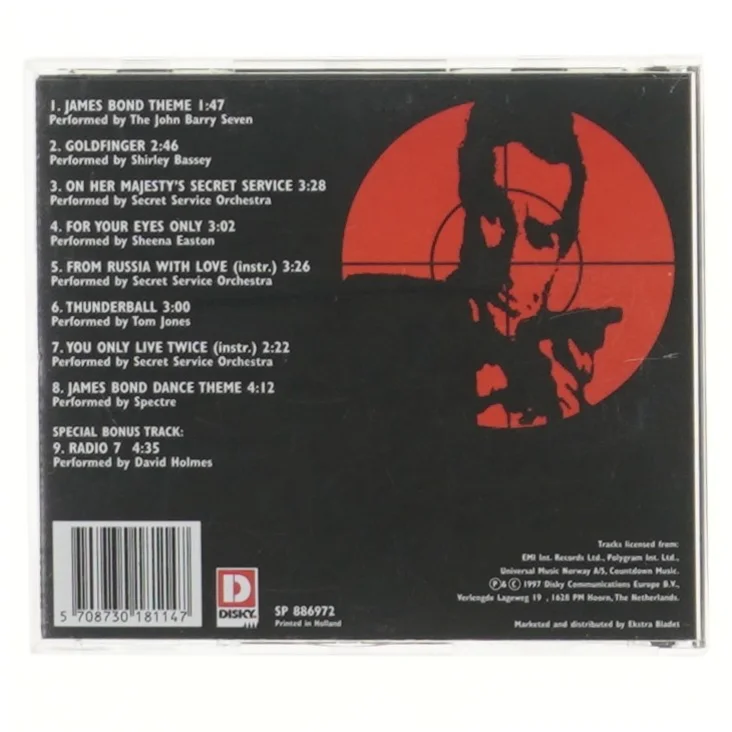 CD med James Bond hits