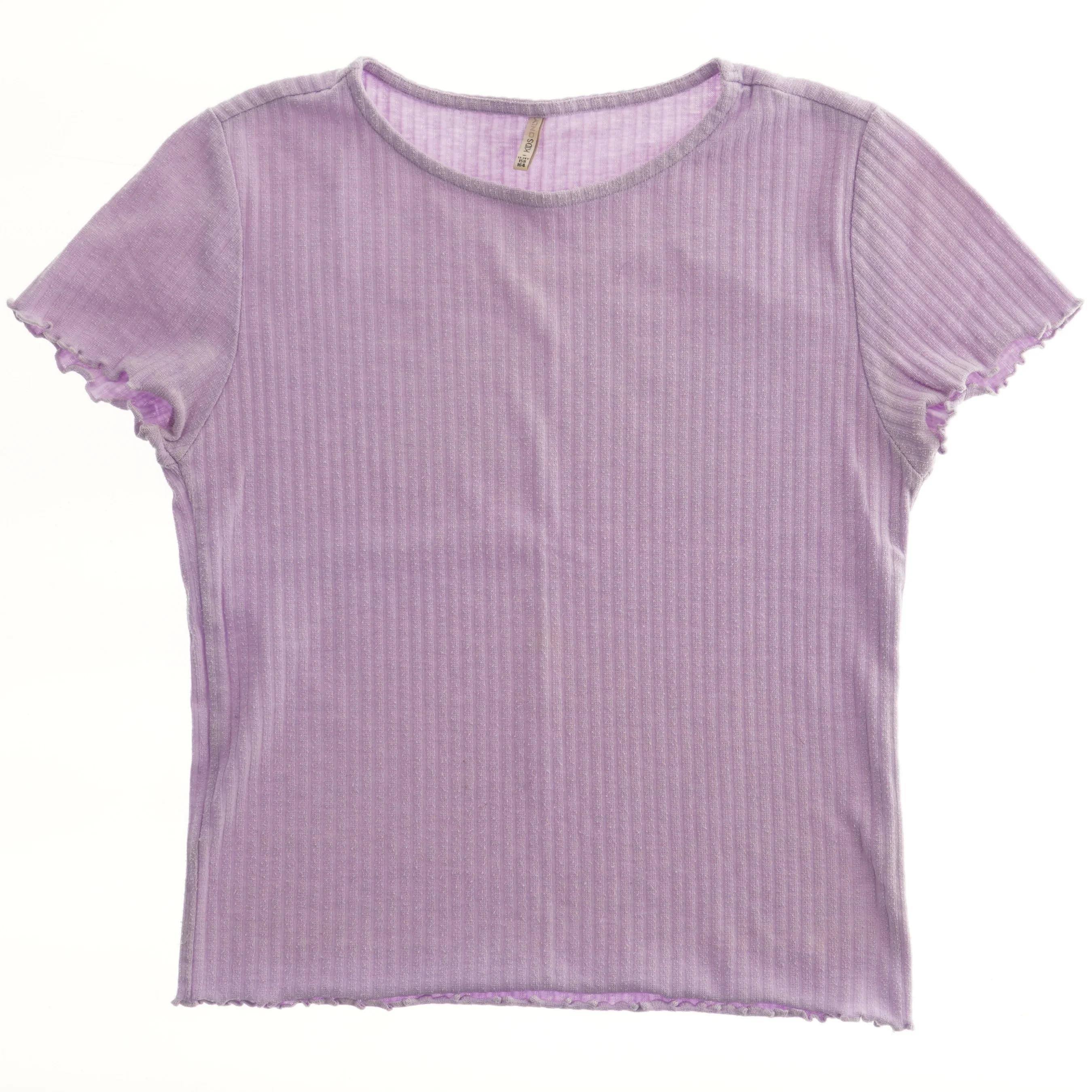 Lilla T-shirt med korte ærmer fra Only (str. 164)