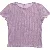 Lilla T-shirt med korte ærmer fra Only (str. 164)
