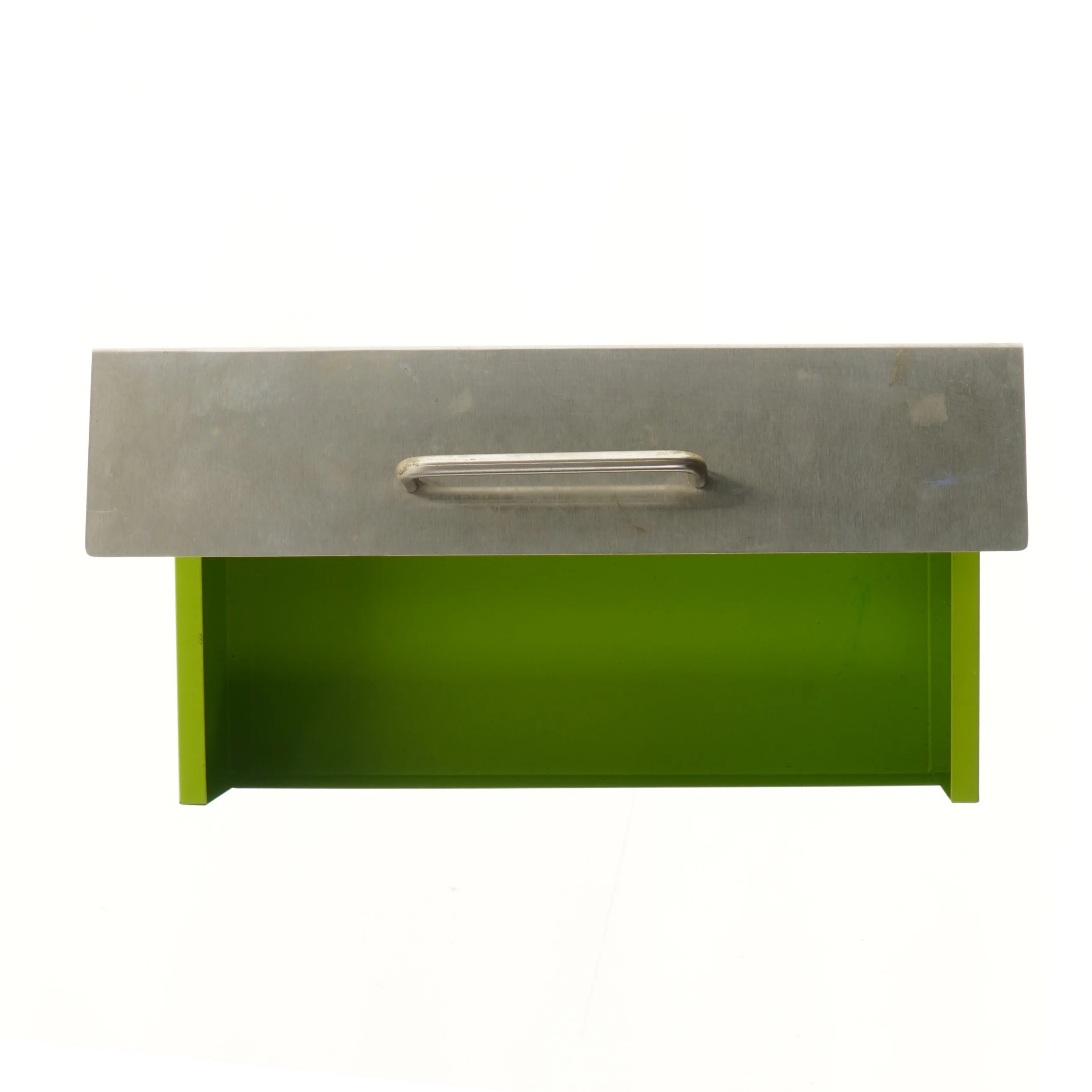 Metal og plastik opbevaringskasse (str. 36x20x13,5 cm)