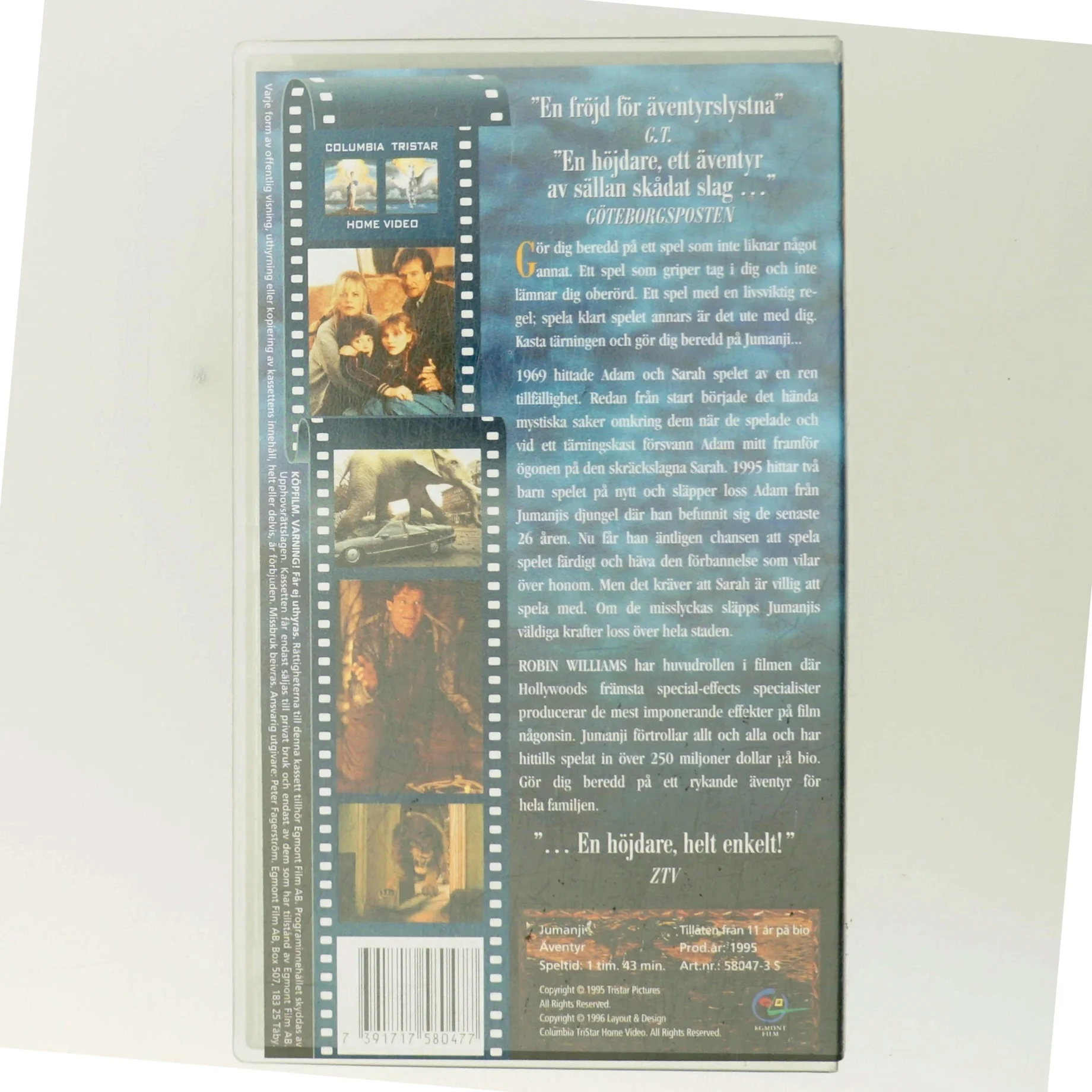 Jumanji med Robin Williams (DVD)