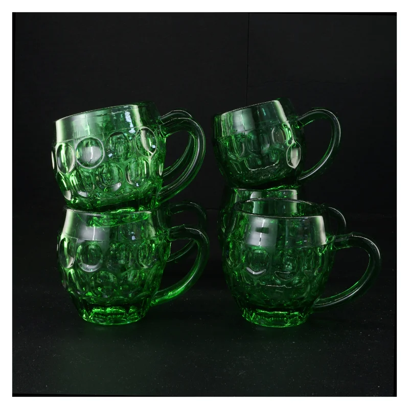Grønne Vintage ølkrus, Fyens Glasværk