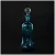 Holmegaard, blå klukflaske