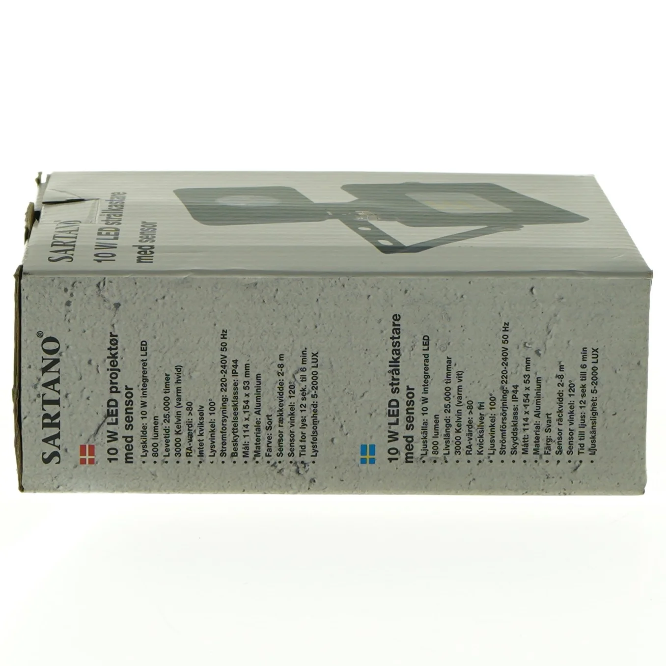Sartano 10 w projektør med sensor (str. 114 x 154 x 53 mm)