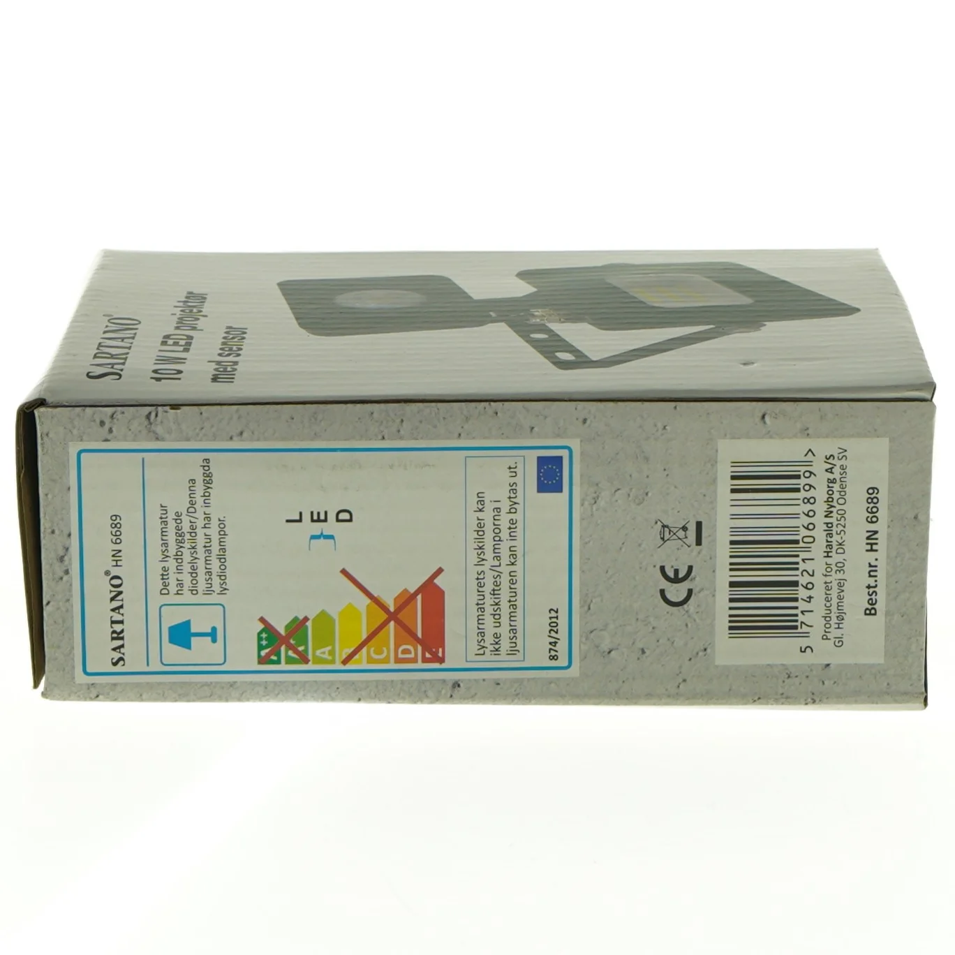 Sartano LED projektør med bevægelsessensor (str. 114 x 154 x 53 mm)