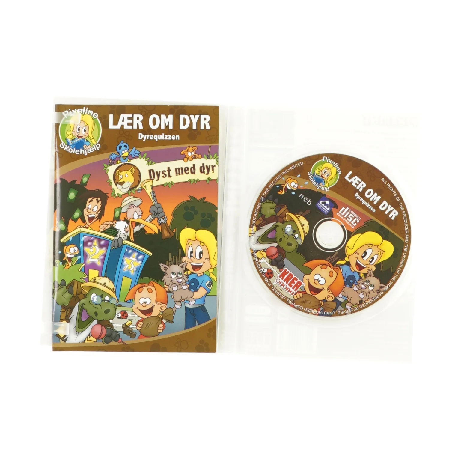 Pixeline spil: "Lær om dyr"