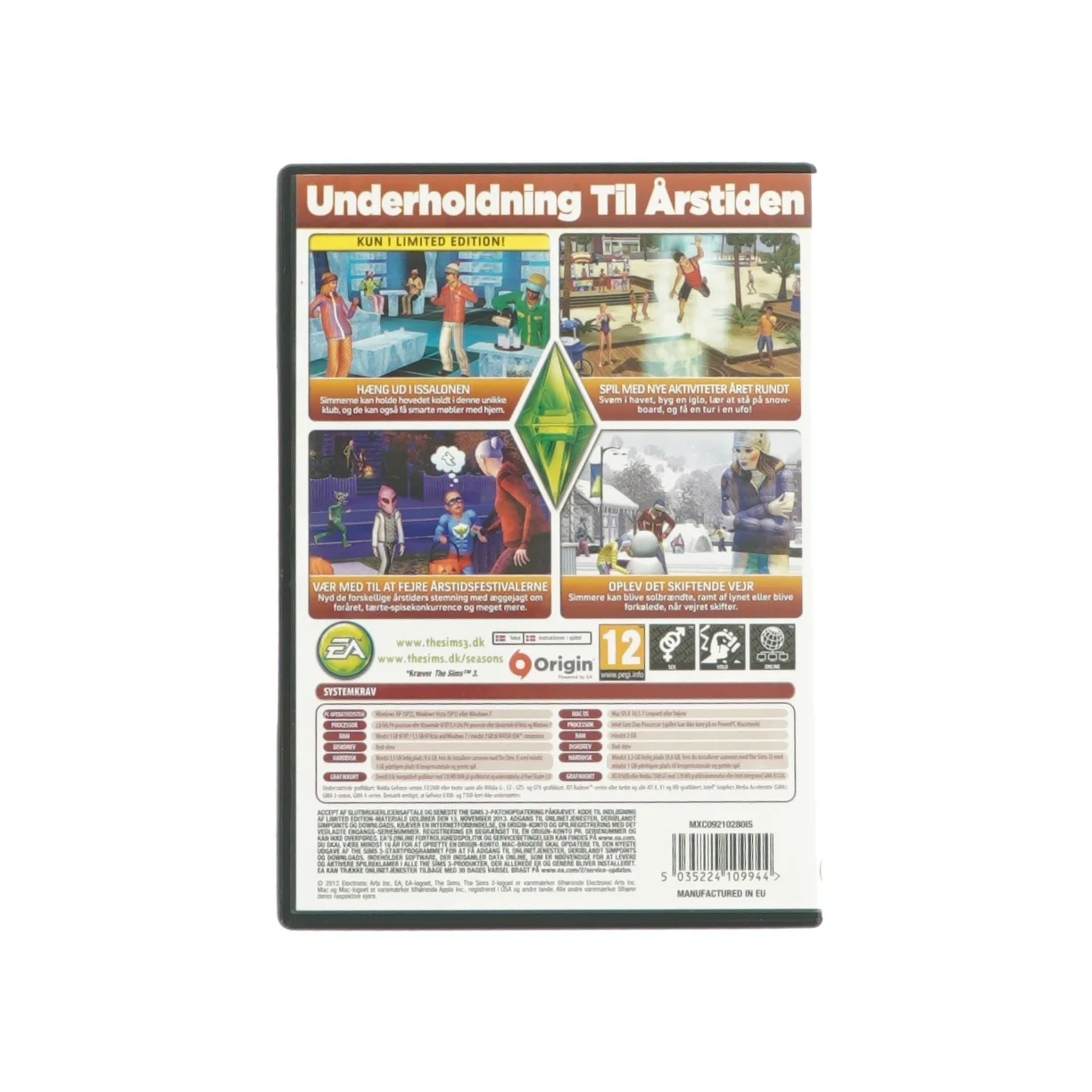 The Sims 3 årstider udvidelsespakke PC Spil