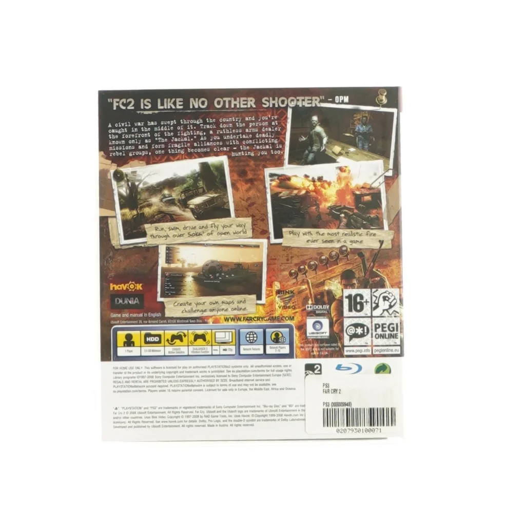 Far Cry 2 til Playstation 3 spil