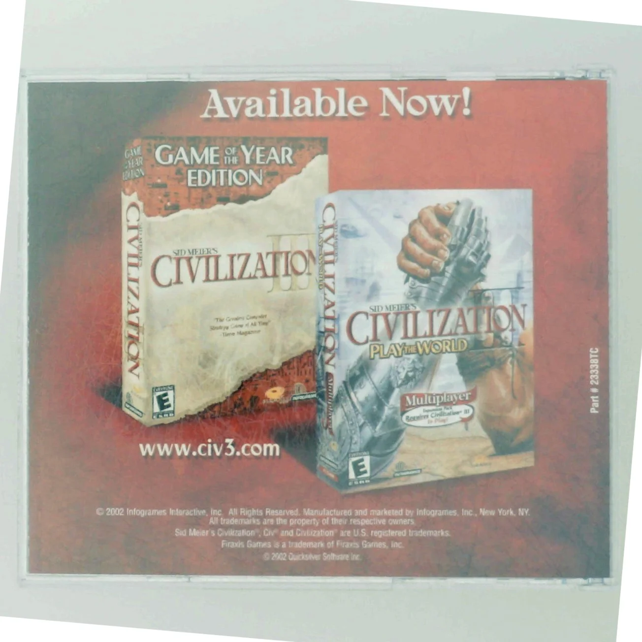 PC spil - Civilization og Master of Orion fra Infogrames