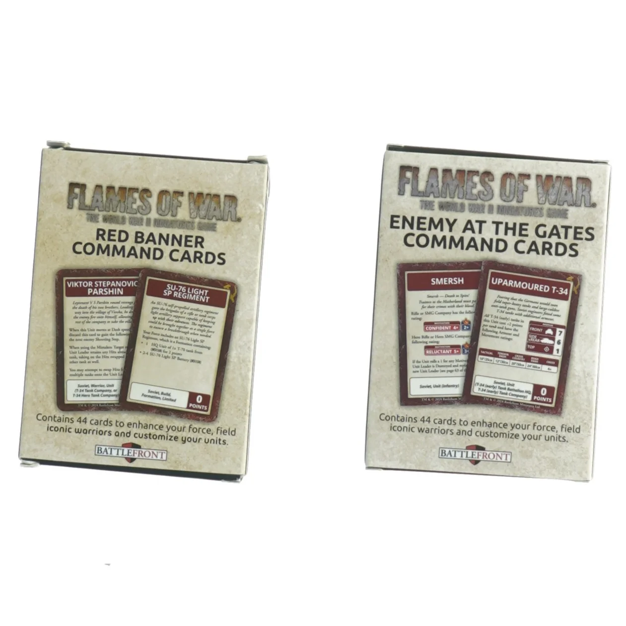 Flames of War Command Cards (str. 9,5 x 6,5 cm)