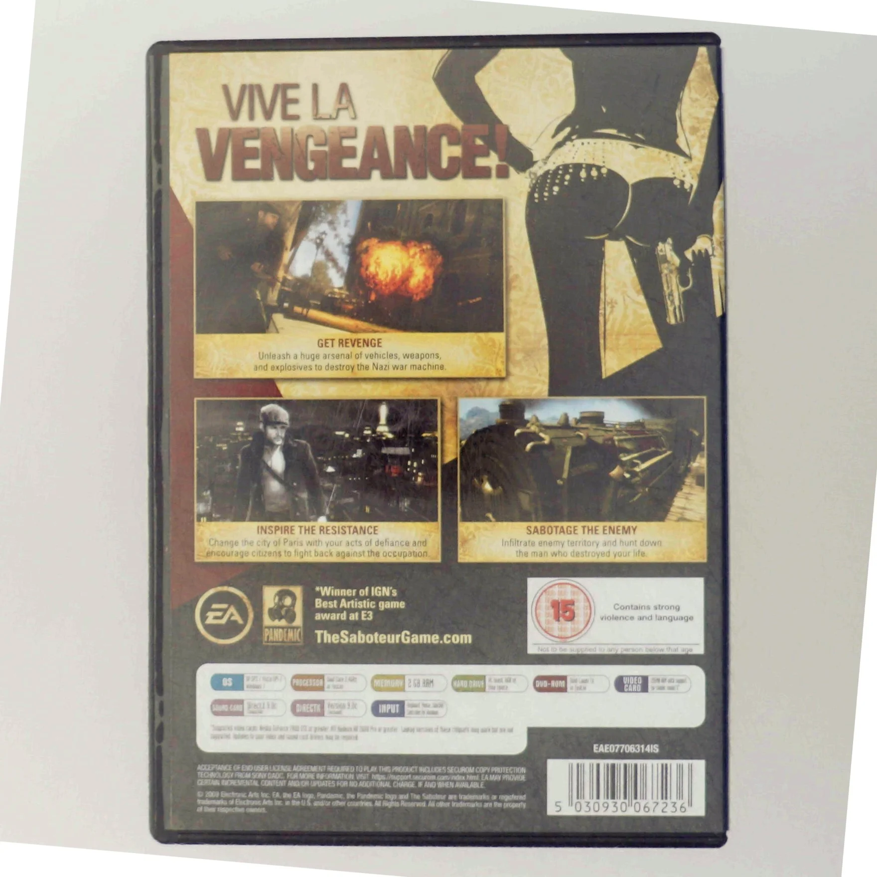 PC spil 'The Saboteur' fra Electronic Arts