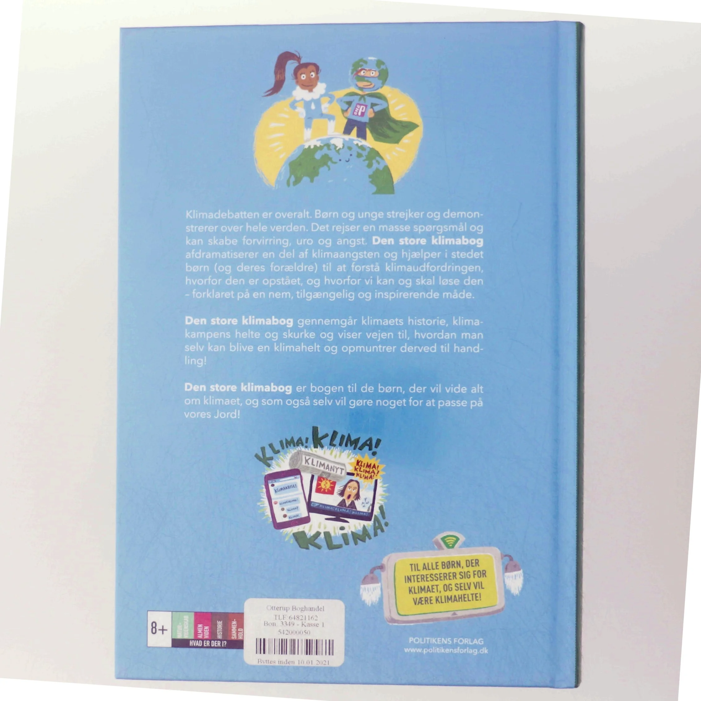 Den store klimabog : sådan bliver du en vaskeægte klimahelt! af Anna Fenger Schefte (Bog)