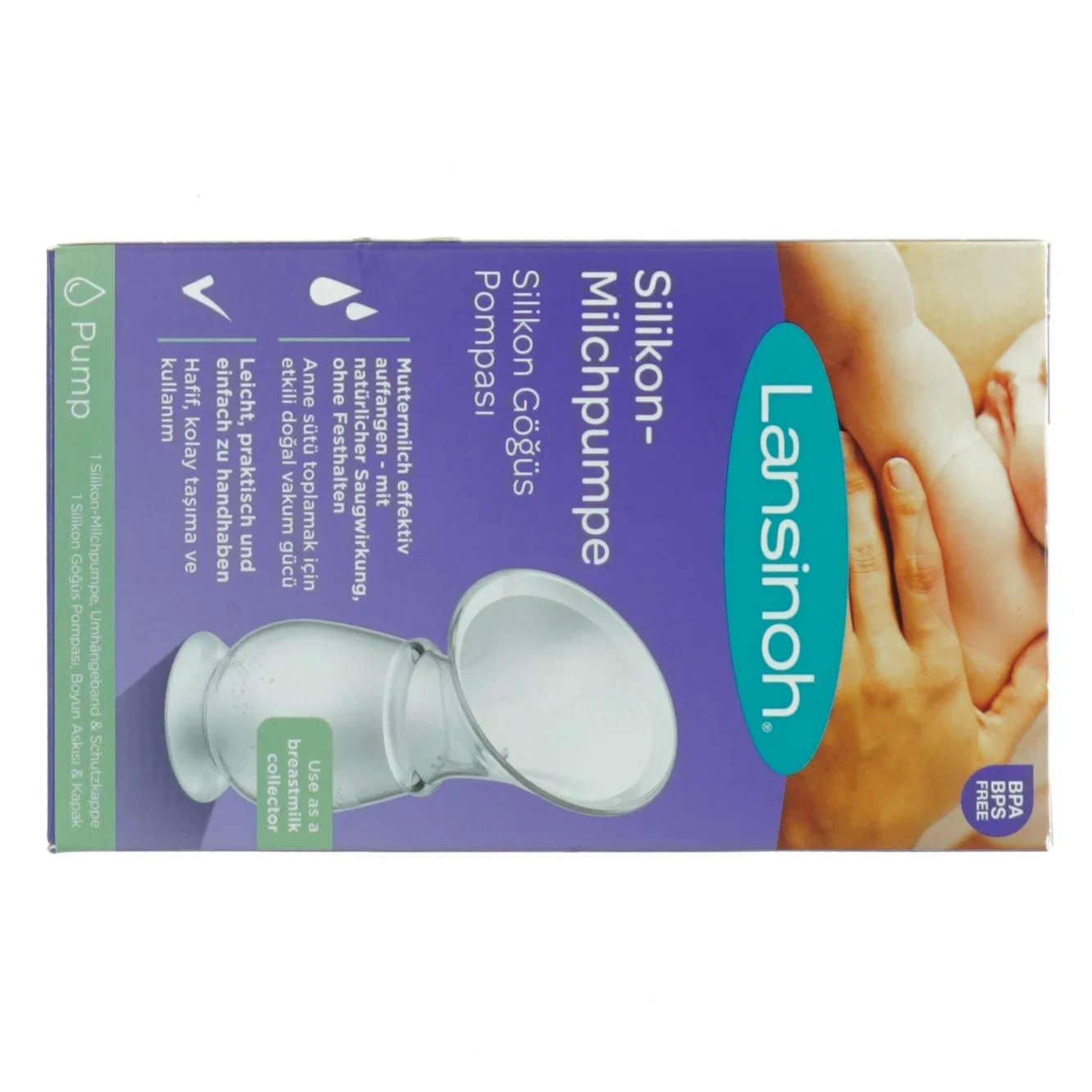 Silikone brystpumpe fra Lansinoh