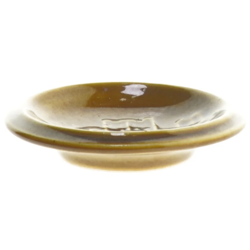 Dekorativ keramisk platte (str. Ø 10,5 cm) fra Michael Andersen Keramik