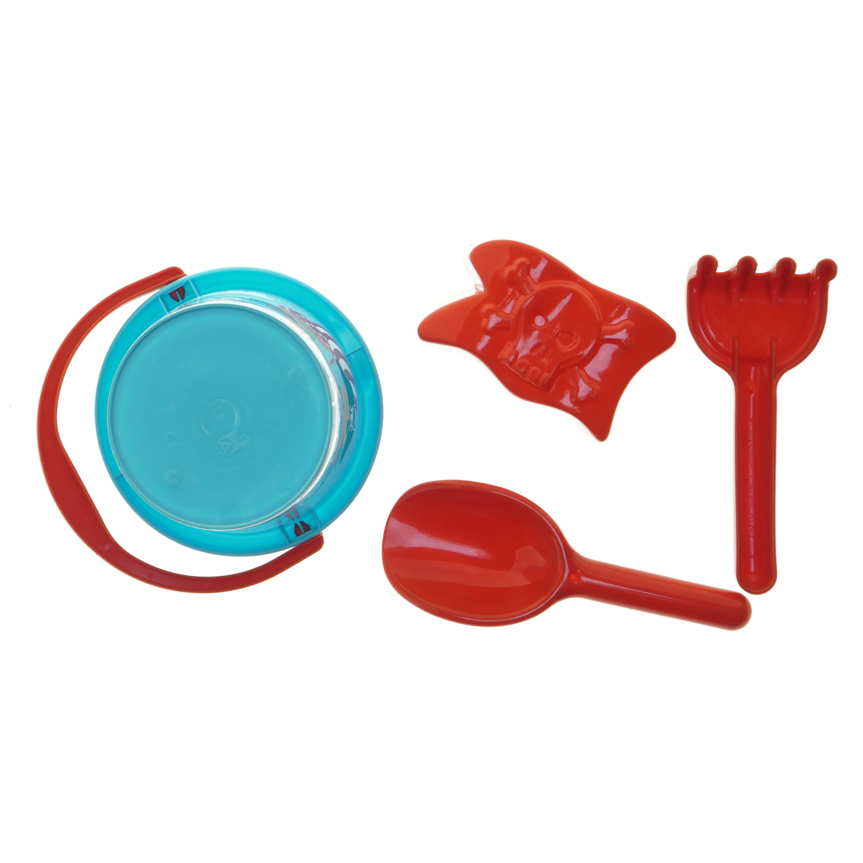 Strandspand med legetøj (str. 11 cm)