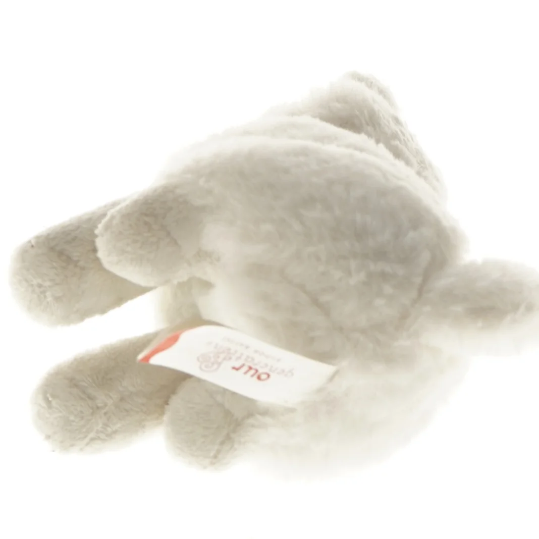 Hvid plysbamse hund fra Our Generation (str. 19 cm)