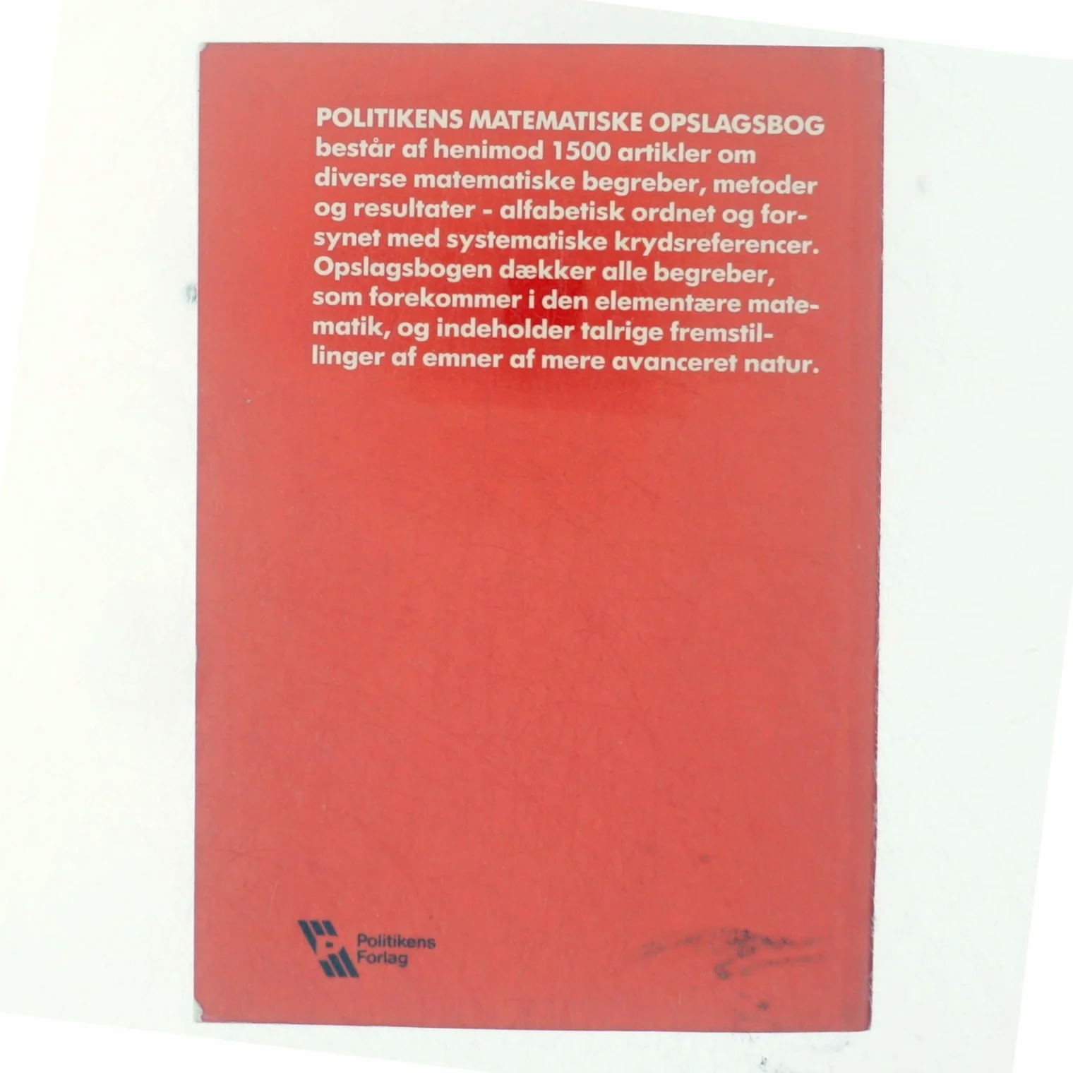 Matematisk opslagsbog fra Politiken