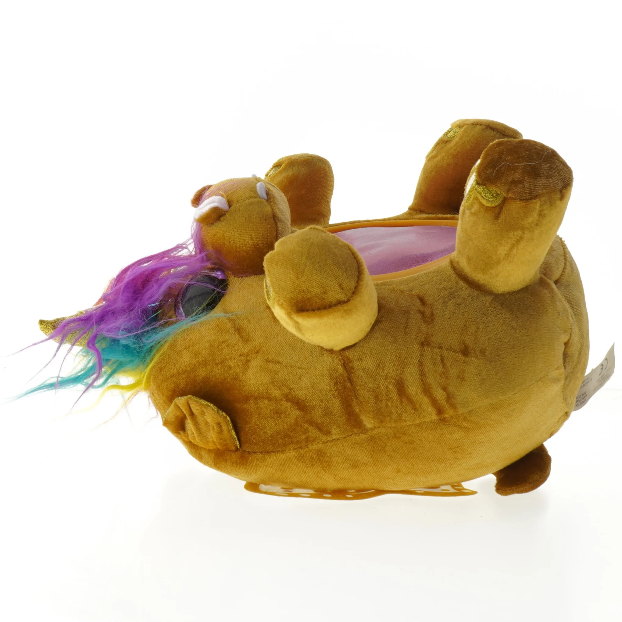 Plys unicorn pude (str. 22 cm)