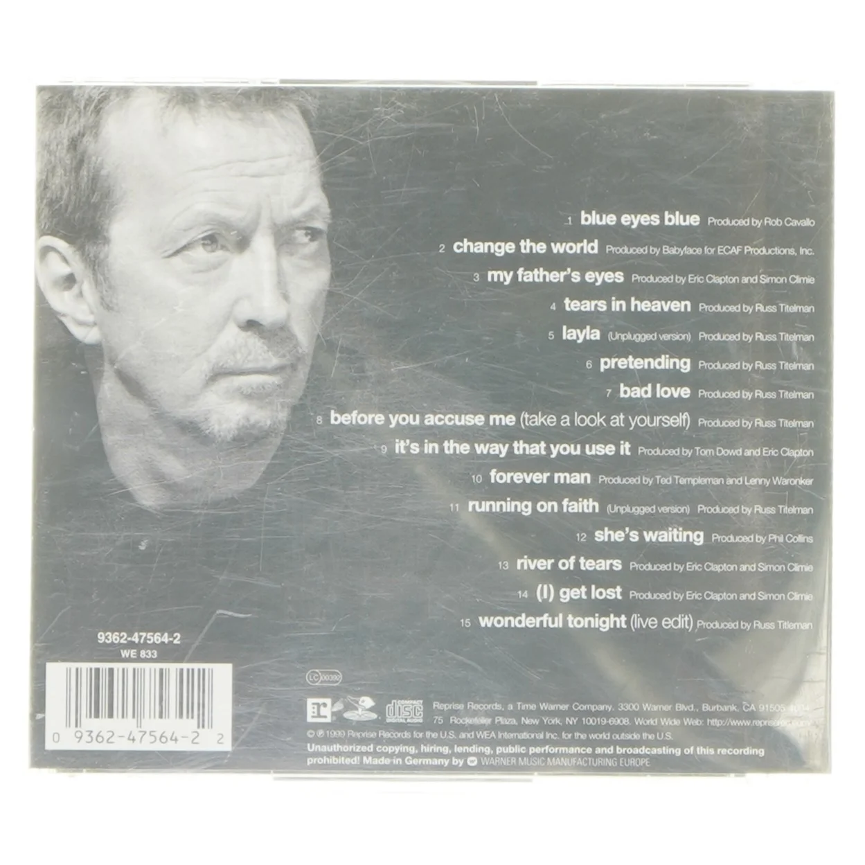 CD: Clapton Chronicles - The Best of Eric Clapton fra Reprise (str. 12,5x14 cm)