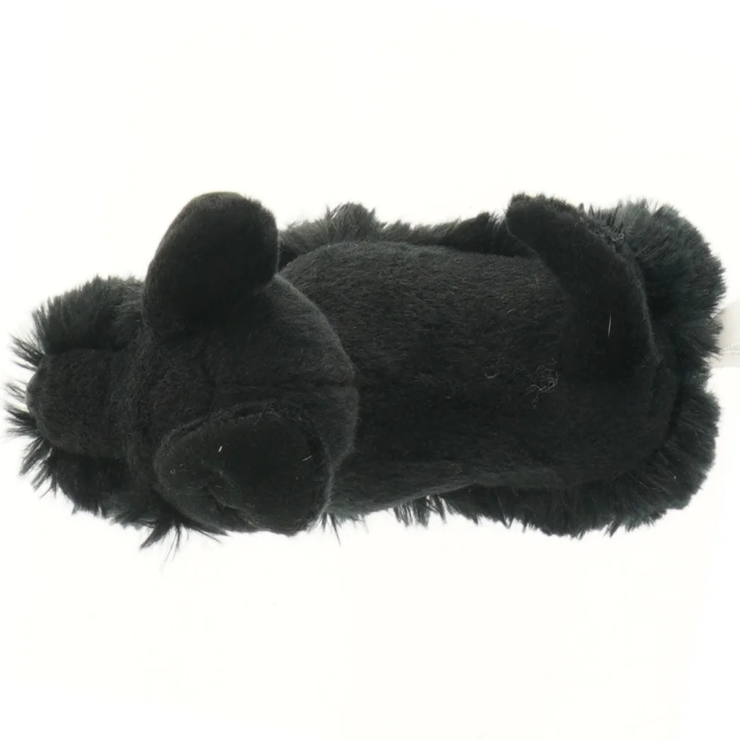 Sort plyshund til børn (str. 19 cm)