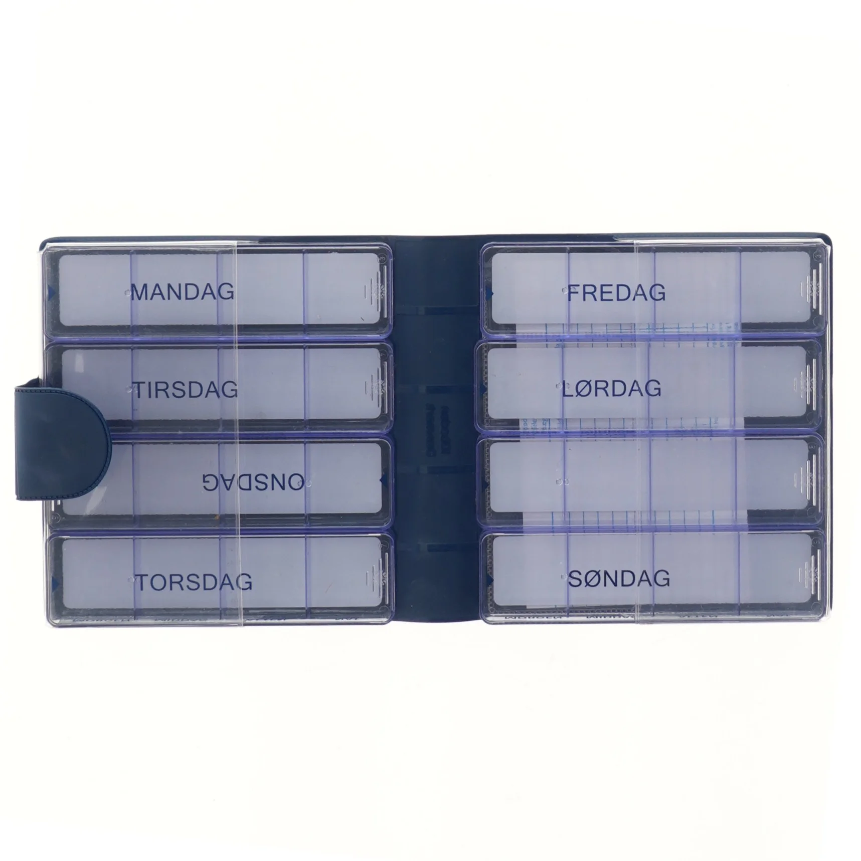 Blå Medicin Organiserer fra Medimax (str. 16x14x4 cm)