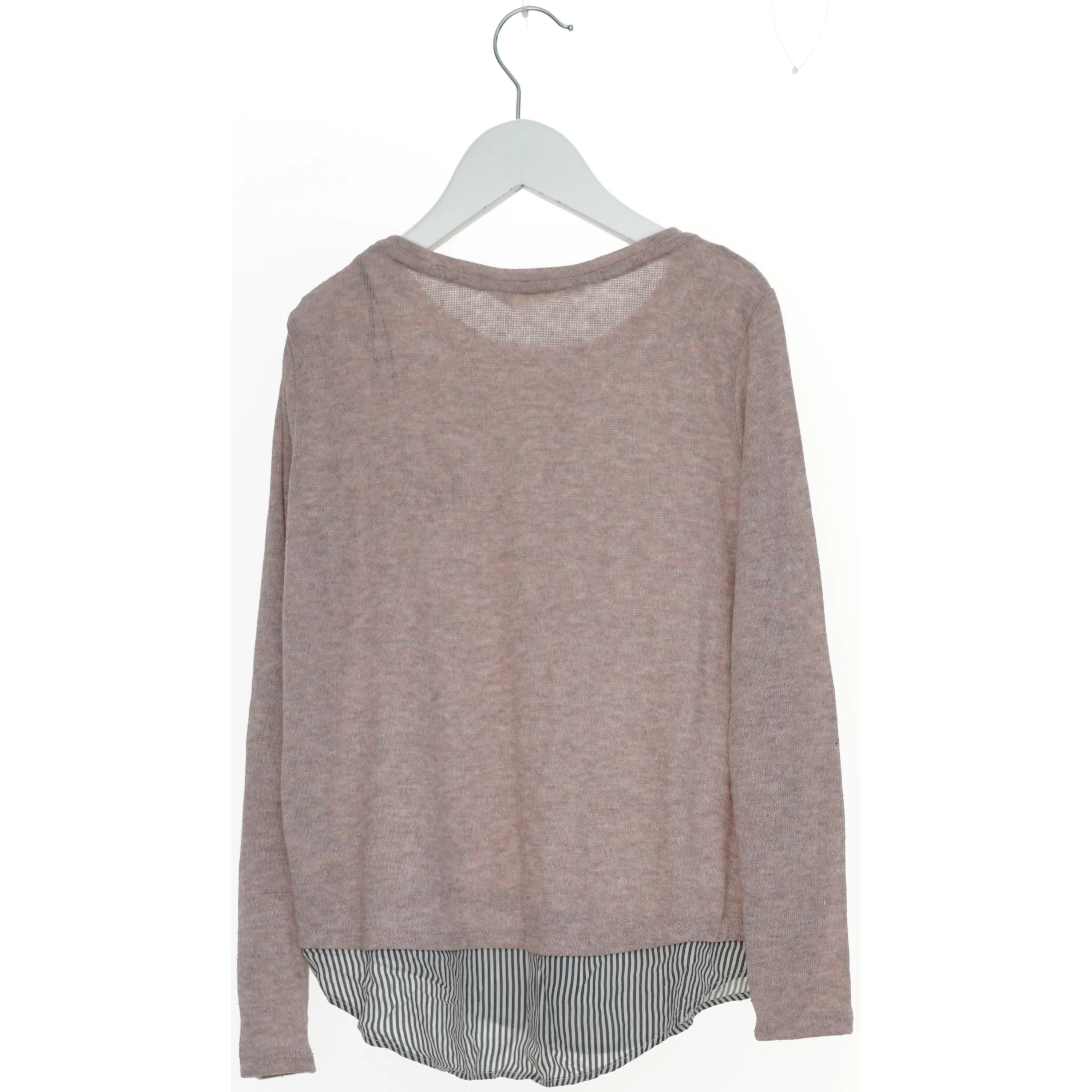 Langærmet bluse med stribet underdel fra H&M (str. 134)