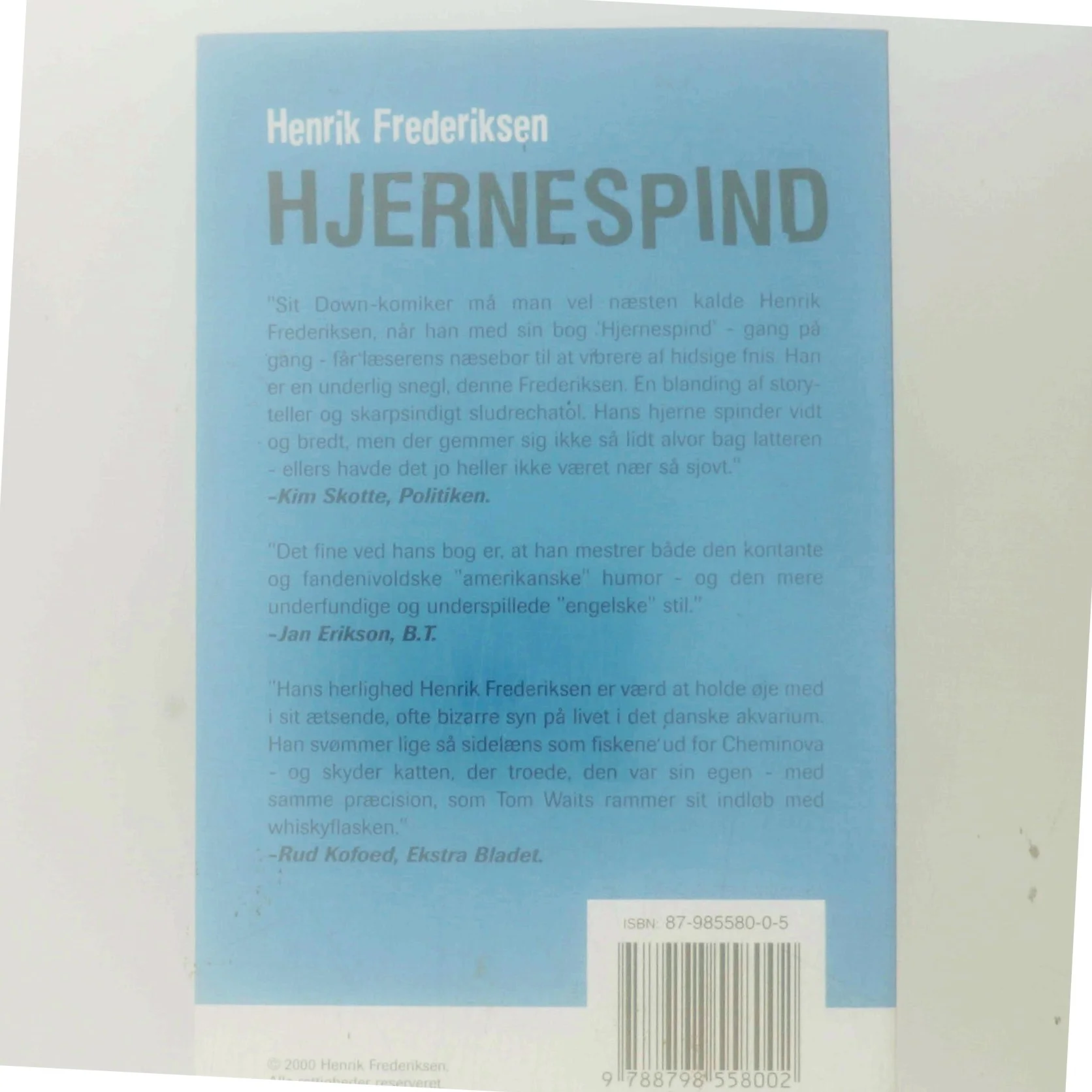 Hjernespind af Henrik Frederiksen (Bog)