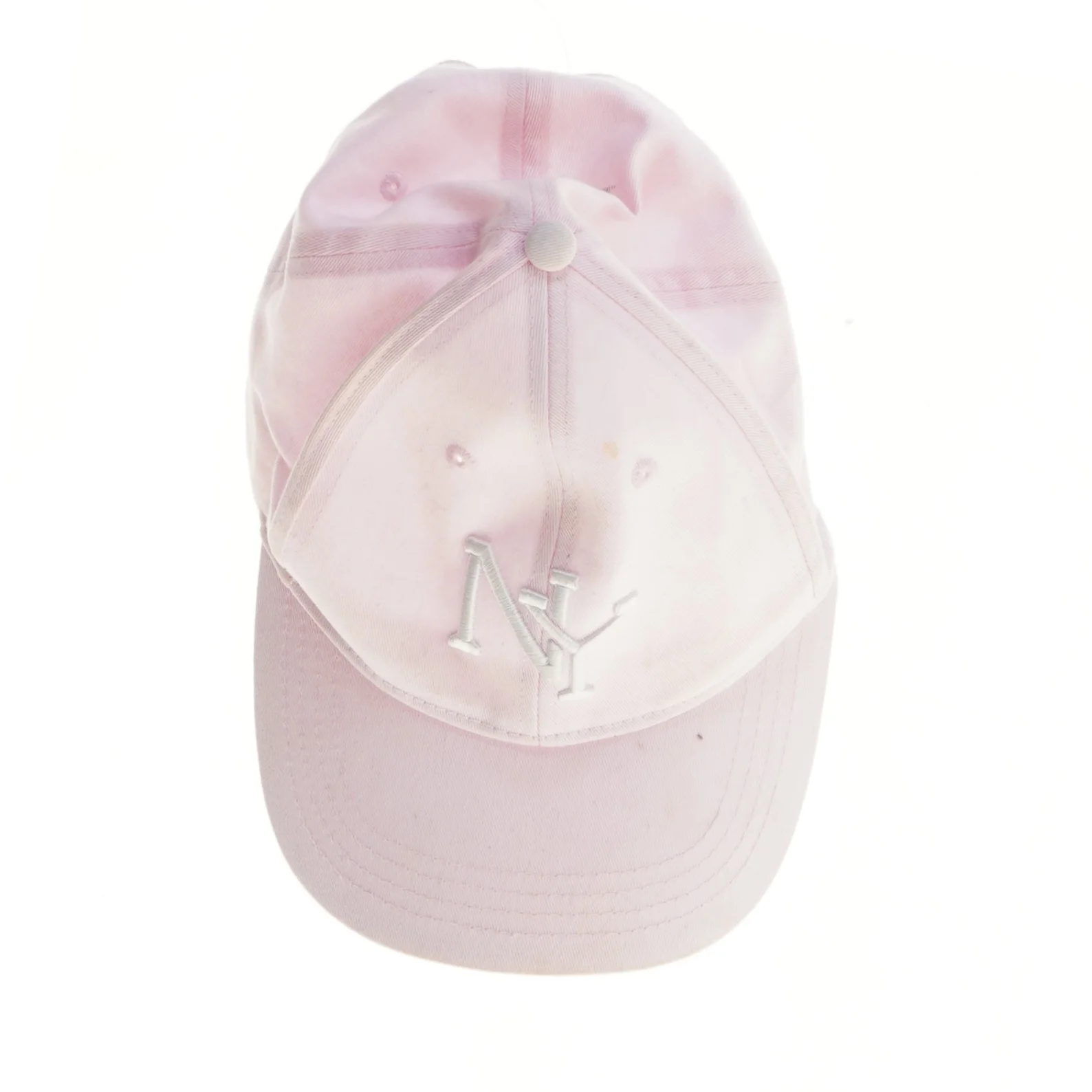 Lyserød kasket med NY logo (str. 20 cm)