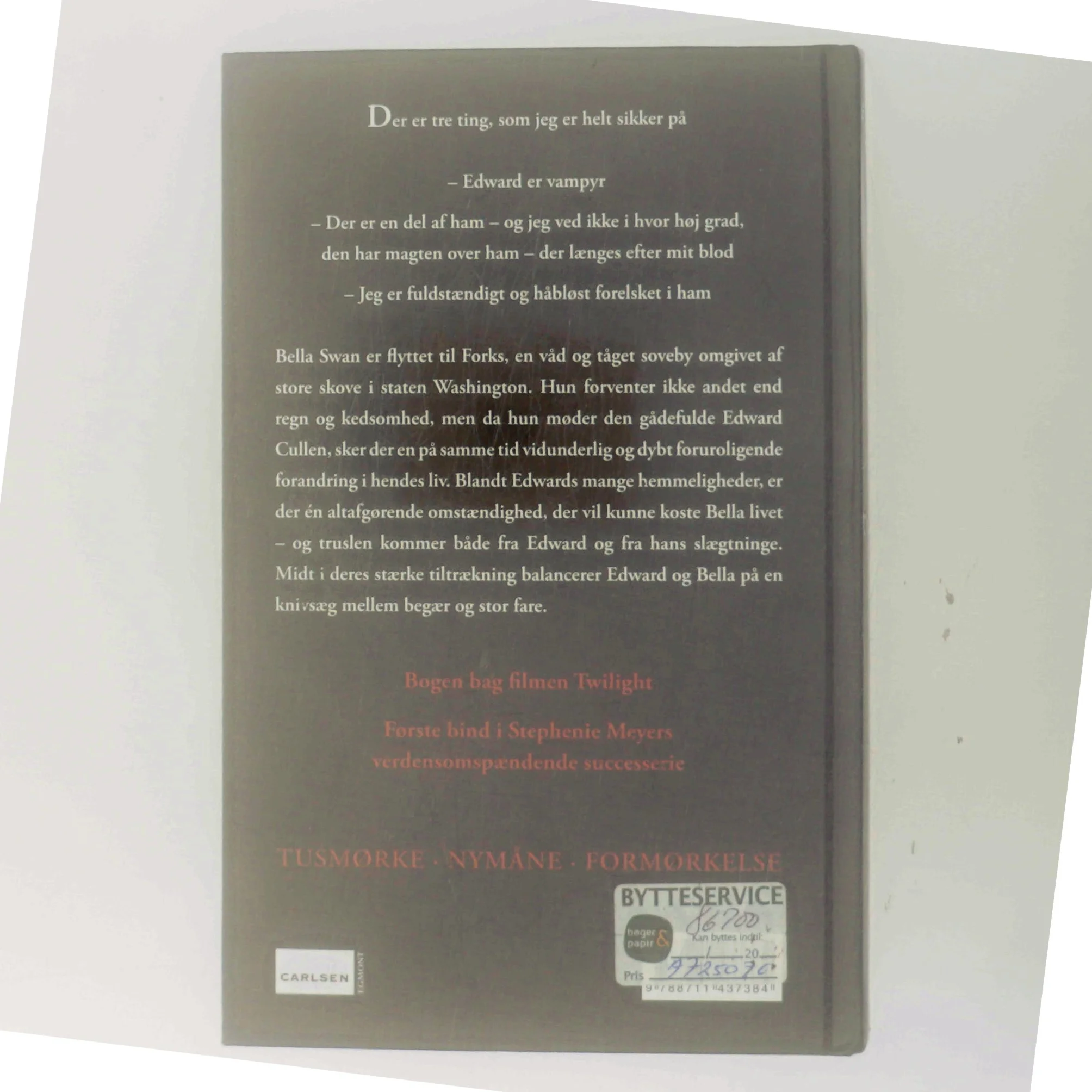 Tusmørke af Stephenie Meyer (Bog)