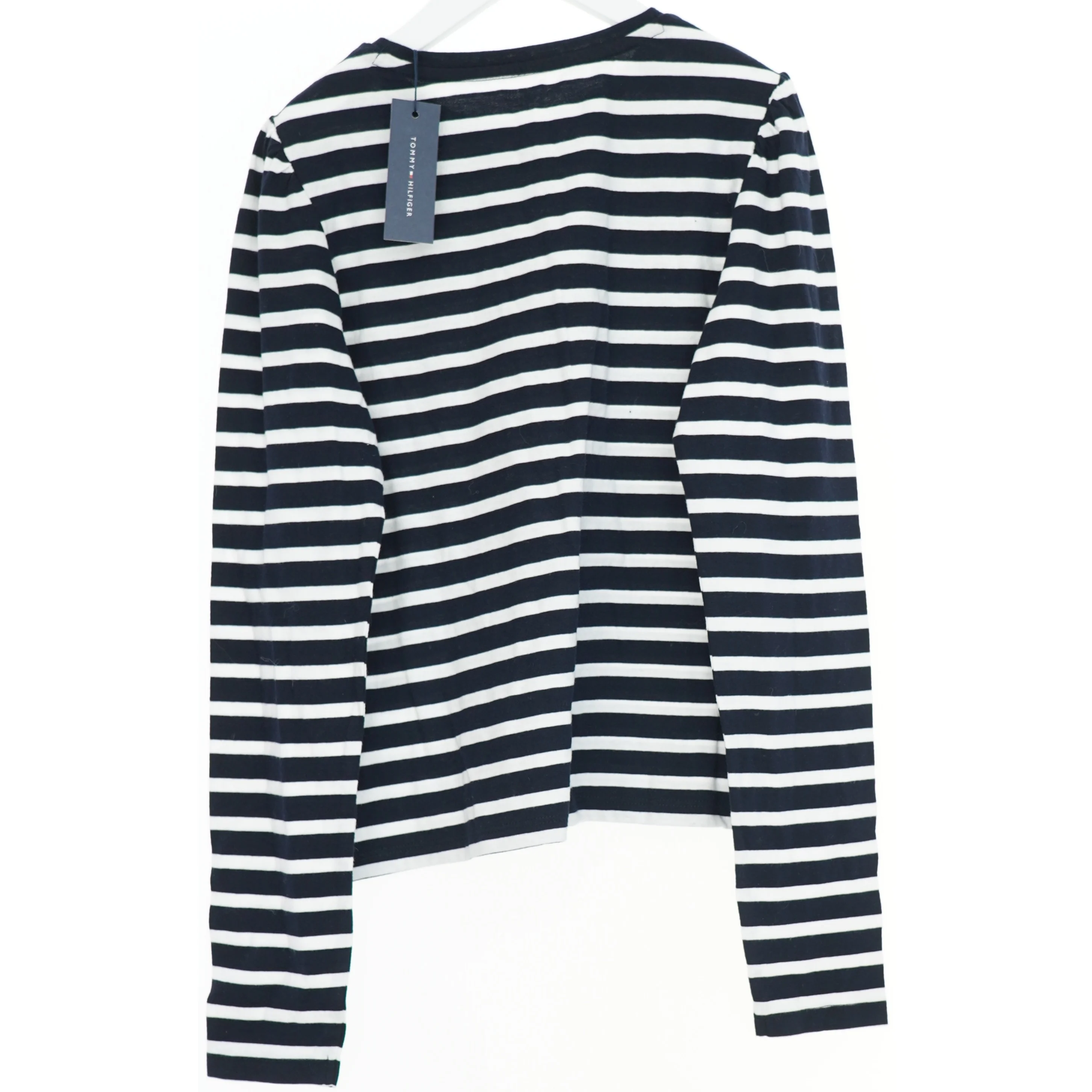 Tommy Hilfiger. Langærmet stribet T-shirt med hjerte fra Tommy Hilfiger (str. 164)