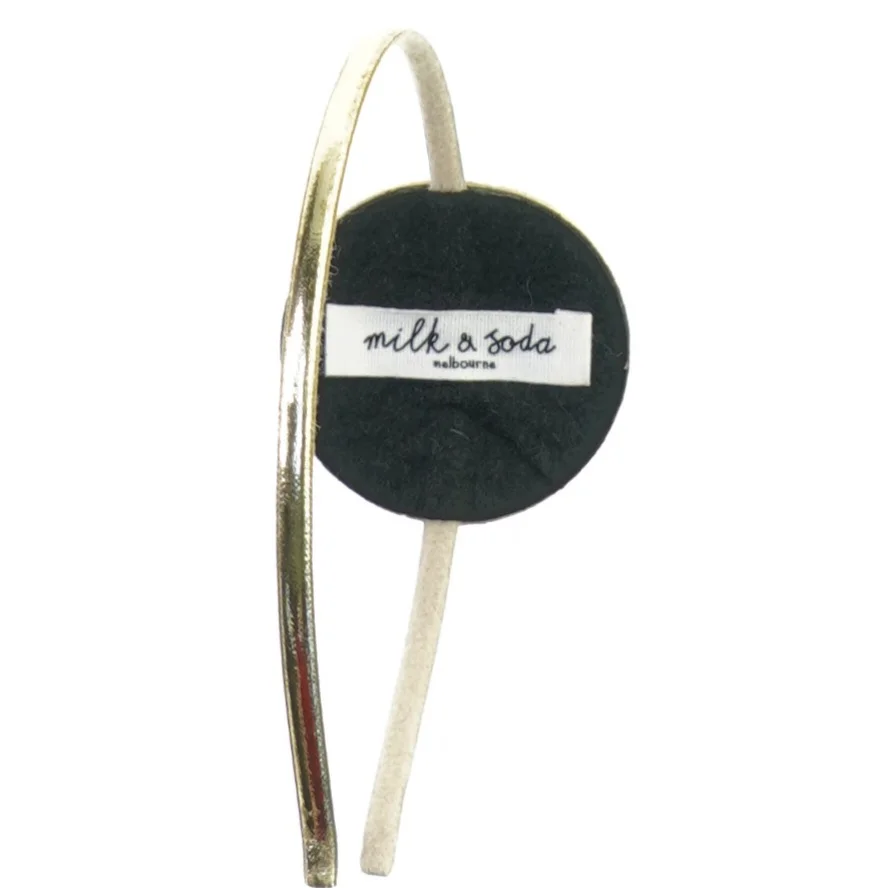 Hårbøjle med smiley fra Milk Ant Soda (str. 14 cm)