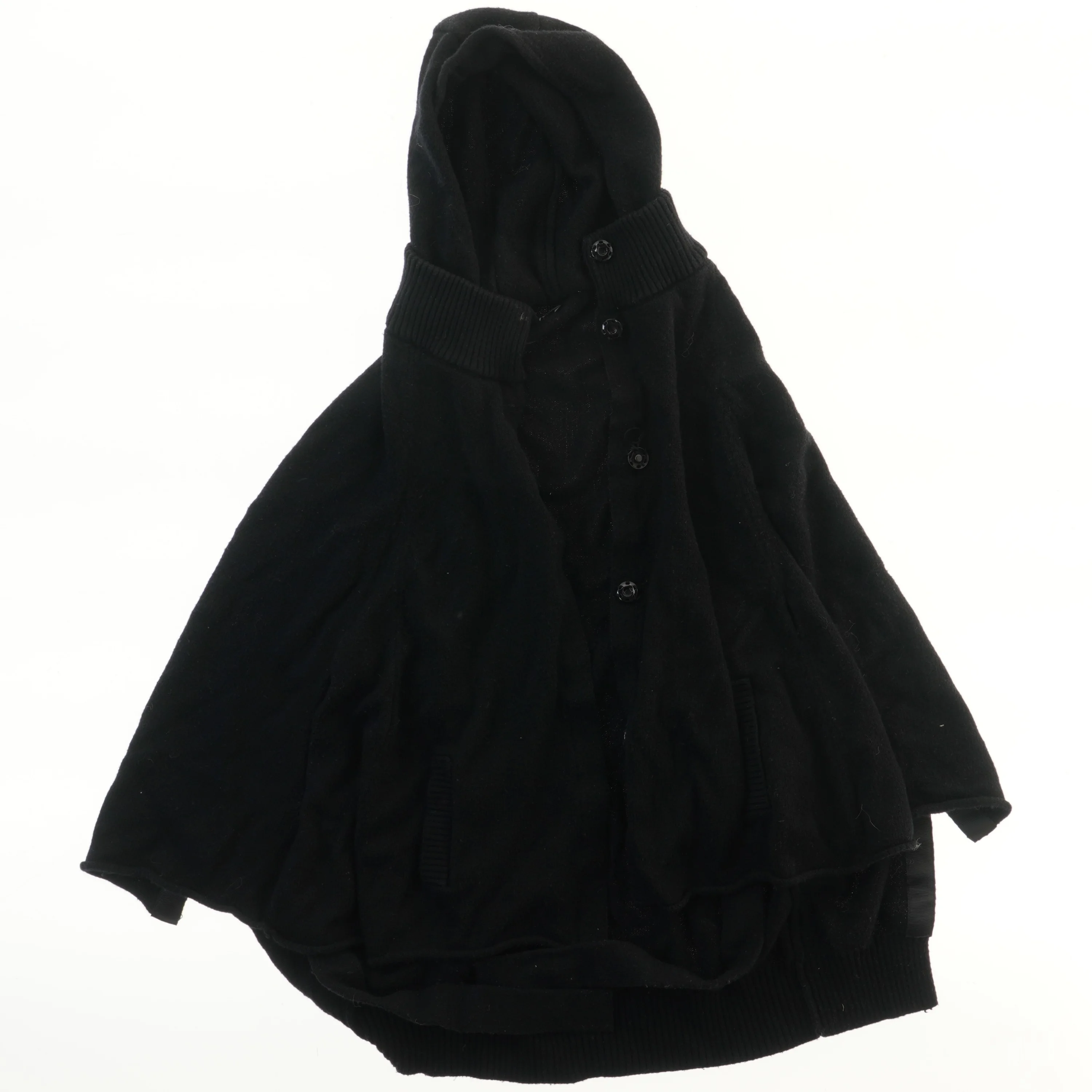 Sort strik hættetrøje fra DKNY (str. 128)