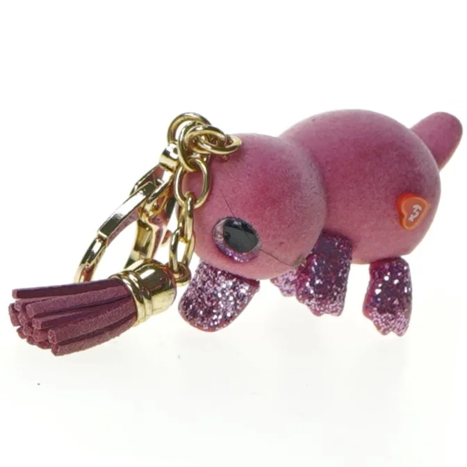 Nøglering med lille tøjdyr fra Ty (str. 5 cm)