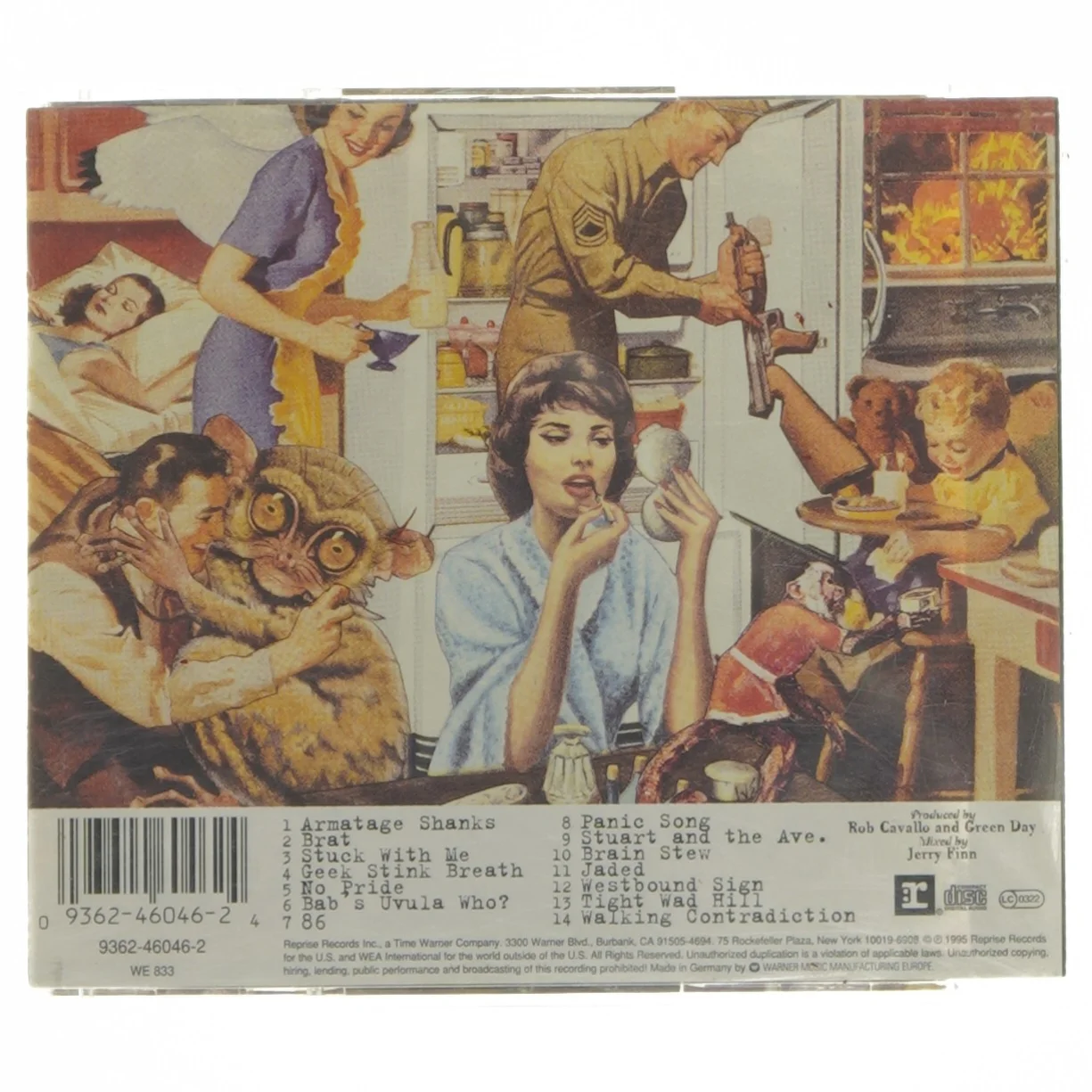 Green Day CD - Insomniac (str. 12,5x14 cm)