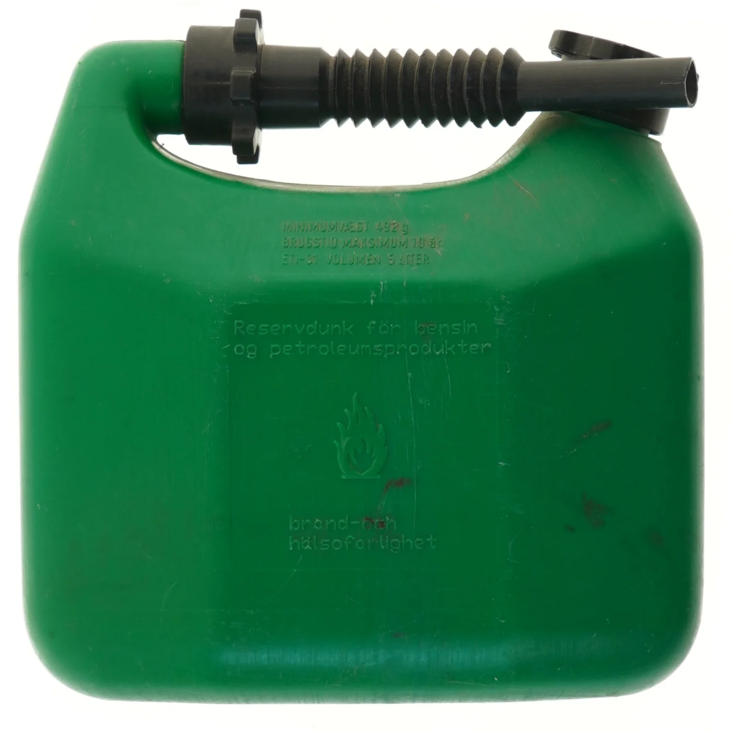 Grøn 5L reservedunk (str. 5 L 26x26 cm)