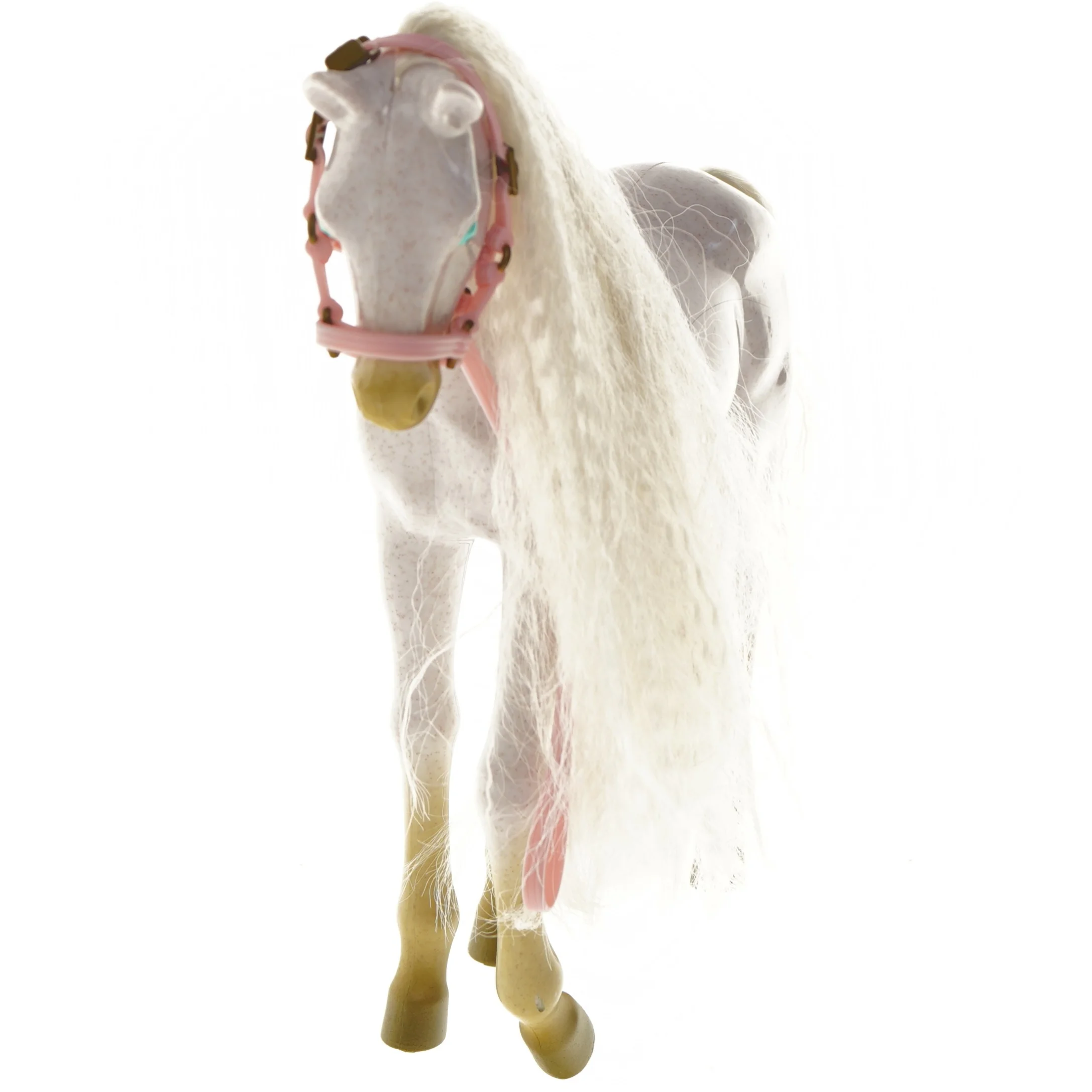 Plastikhest med lang manke (str. 30x30 cm)