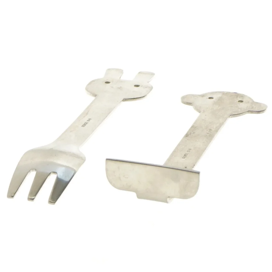 Børnebestik sæt med sjove motiver (str. 15 cm)