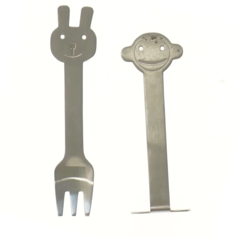 Børnebestik sæt med sjove motiver (str. 15 cm)