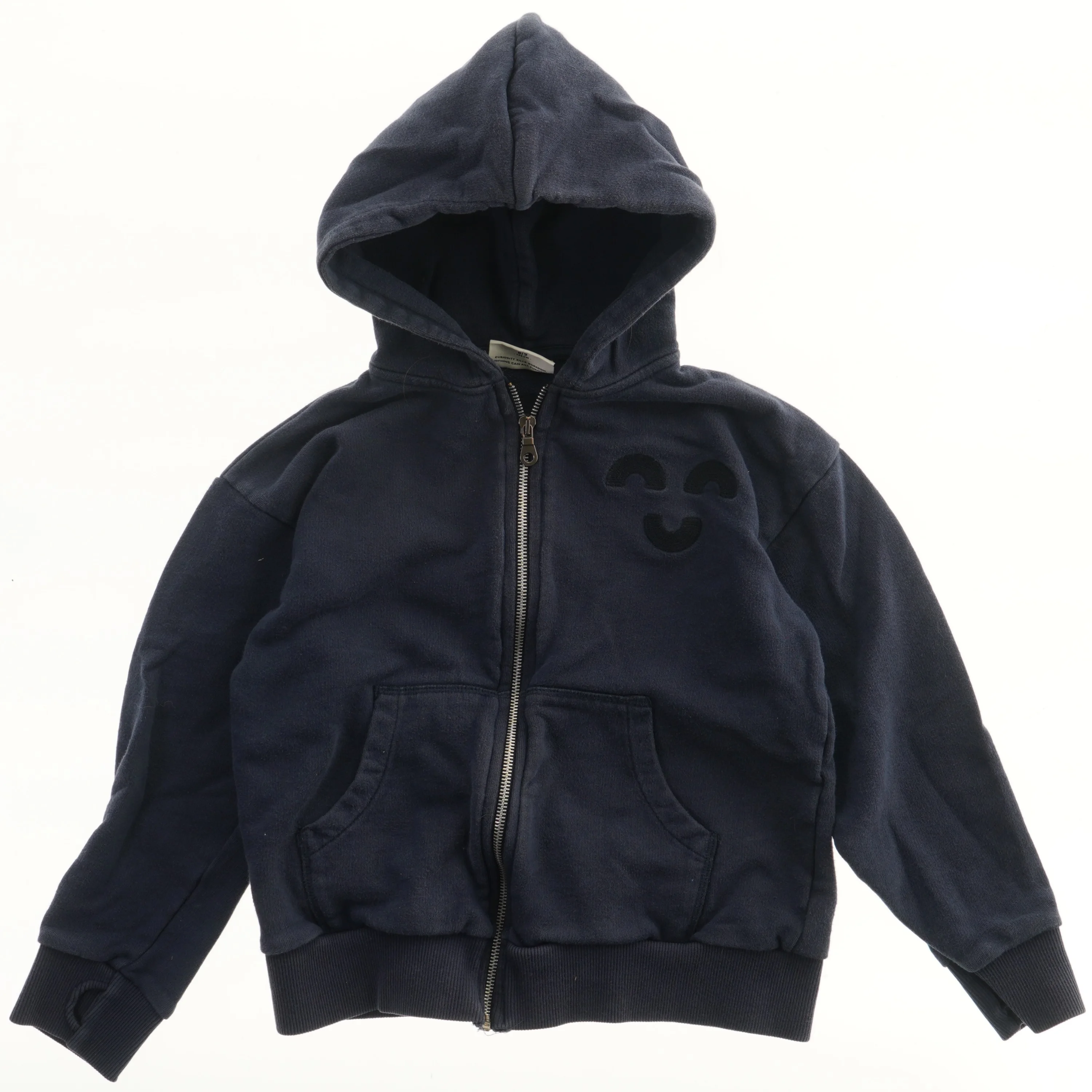 Børnehættetrøje med lynlås fra Finger in the nose (str. 134)