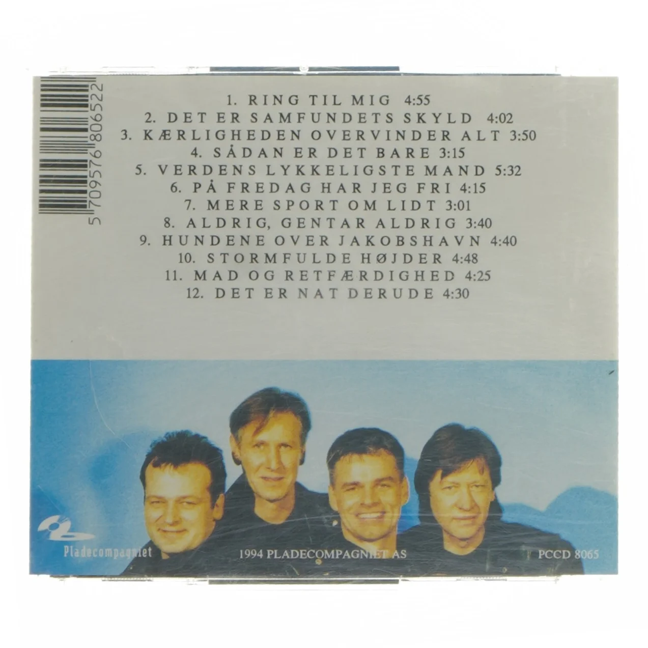 TV-2 album 'Verdens Lykkeligste Mand' CD (str. 12,5x14 cm)