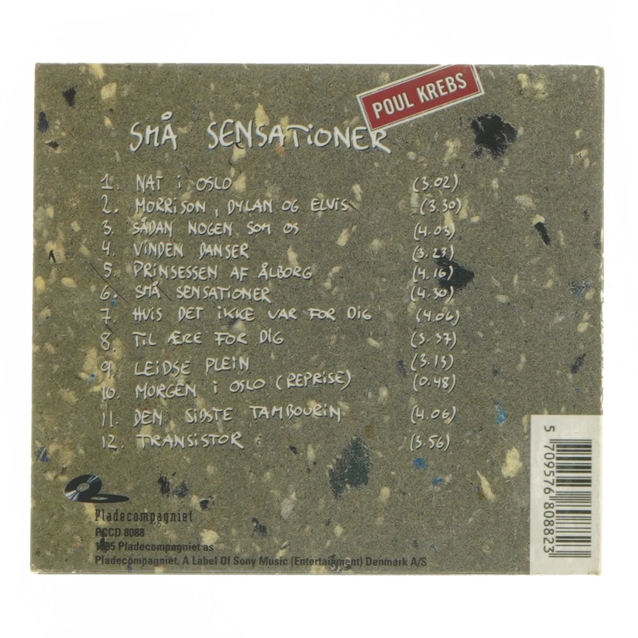 CD Små Sensationer af Poul Krebs (str. 12,5x14 cm)