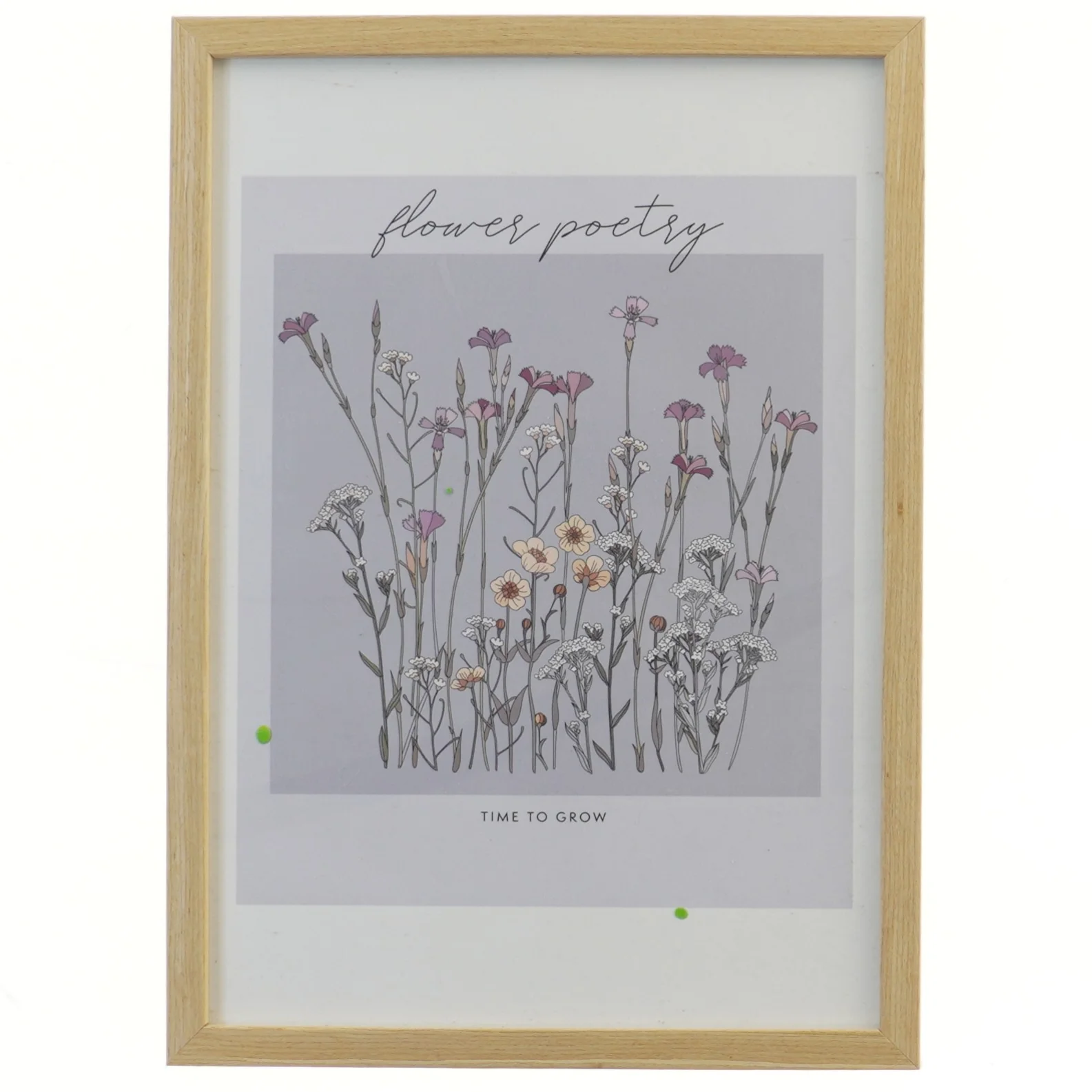 Billedramme med blomstermotiver fra Jysk (str. 32x23 cm)