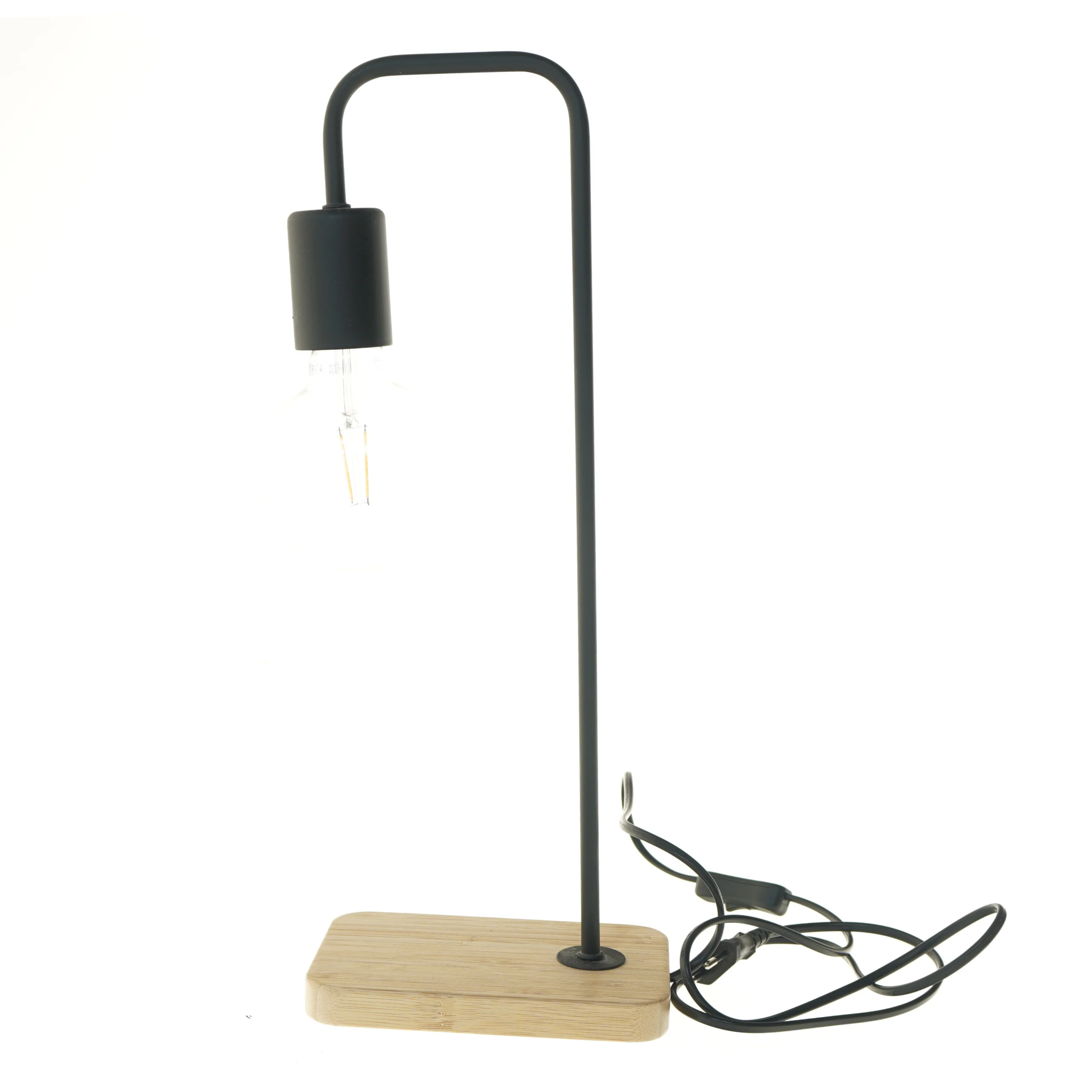 Bordlampe med træfod fra IKEA (str. 46x12x18 cm)