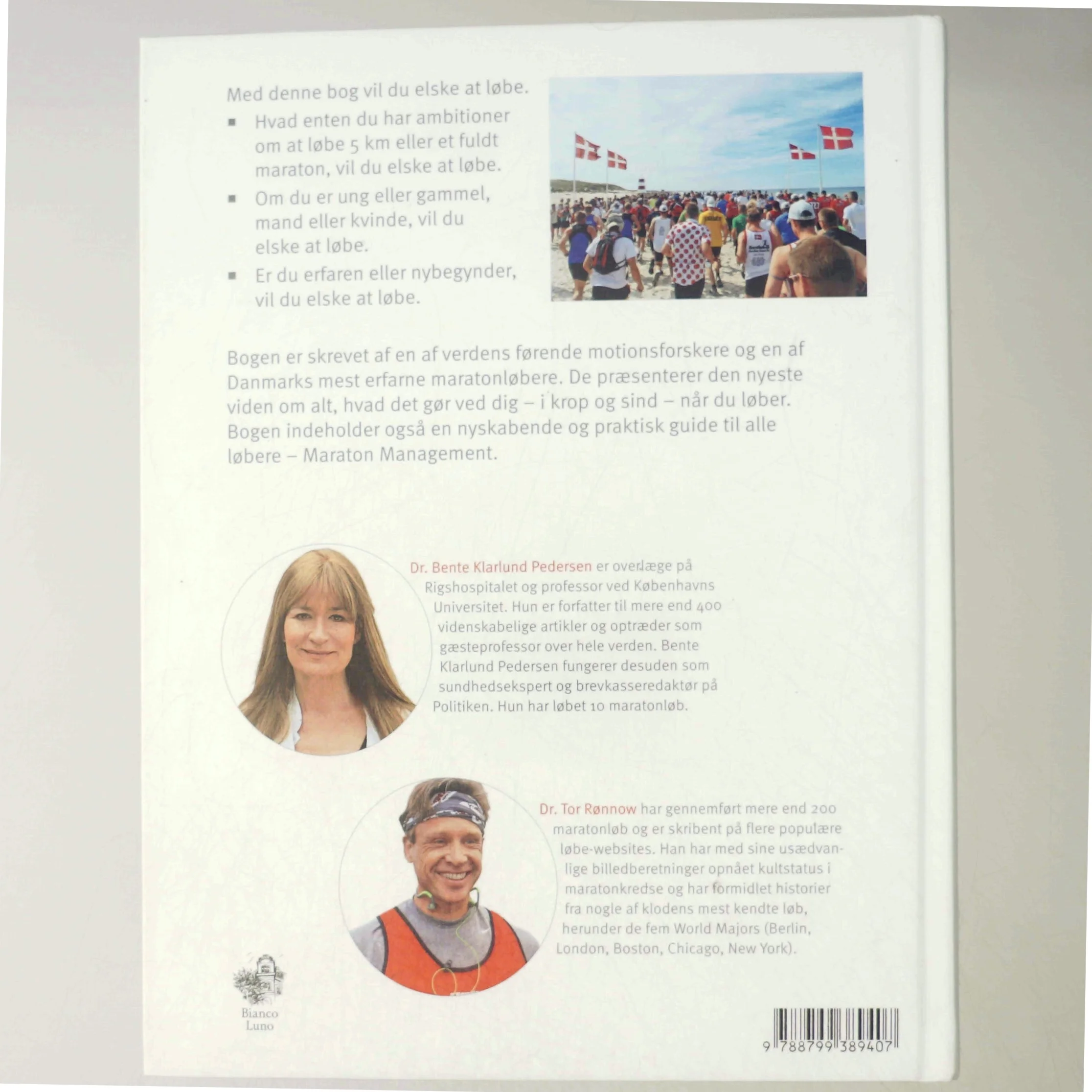 Elsk at løbe - med maratonbogen af Tor Rønnow, Bente Klarlund Pedersen (Bog)