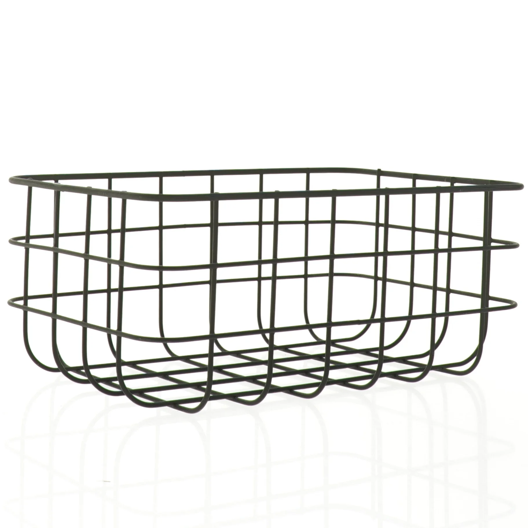 Metal trådkurv (str. 23 x 15 x 10 cm)