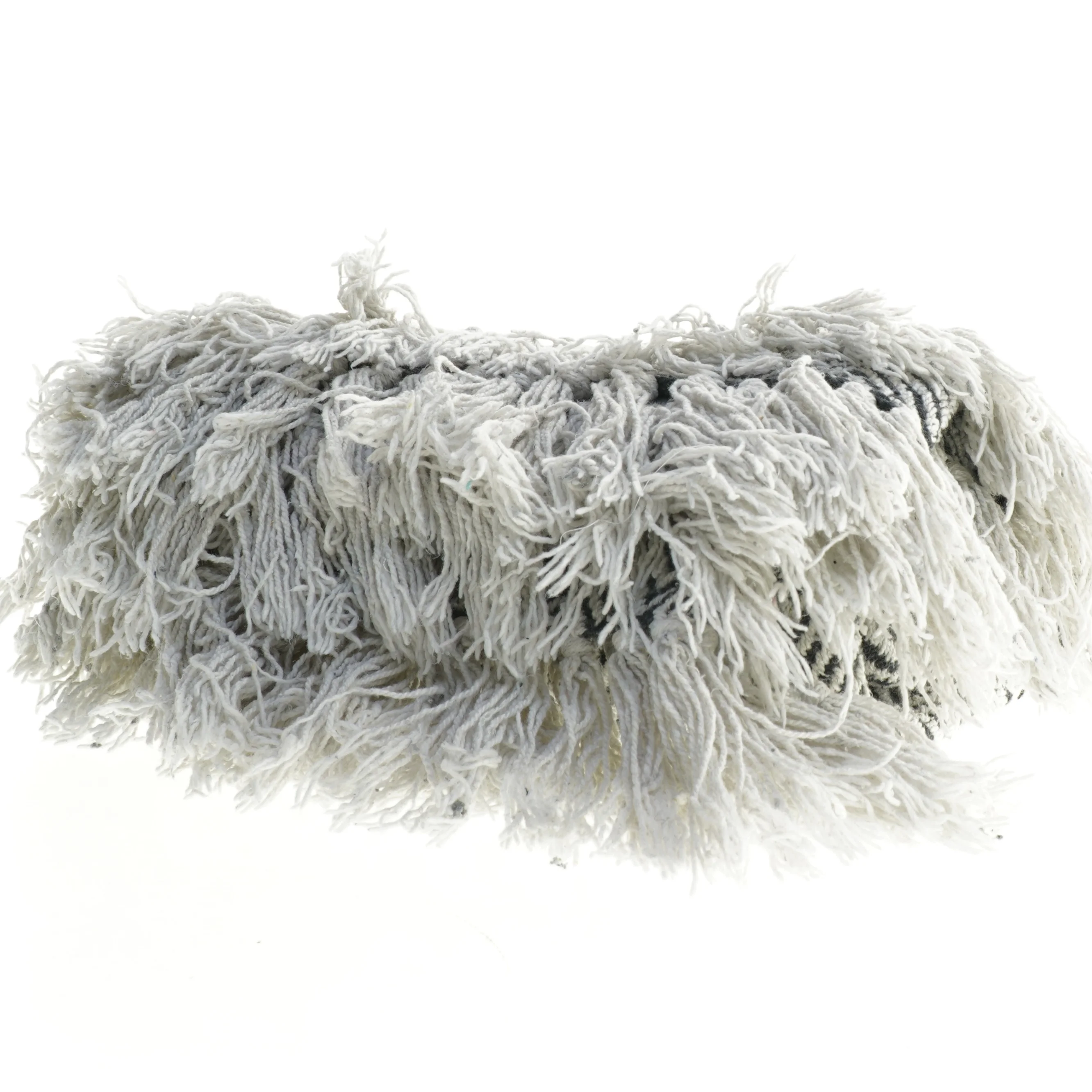 Stribet tæppe med frynser fra Netto (str. 128 x 113 cm)